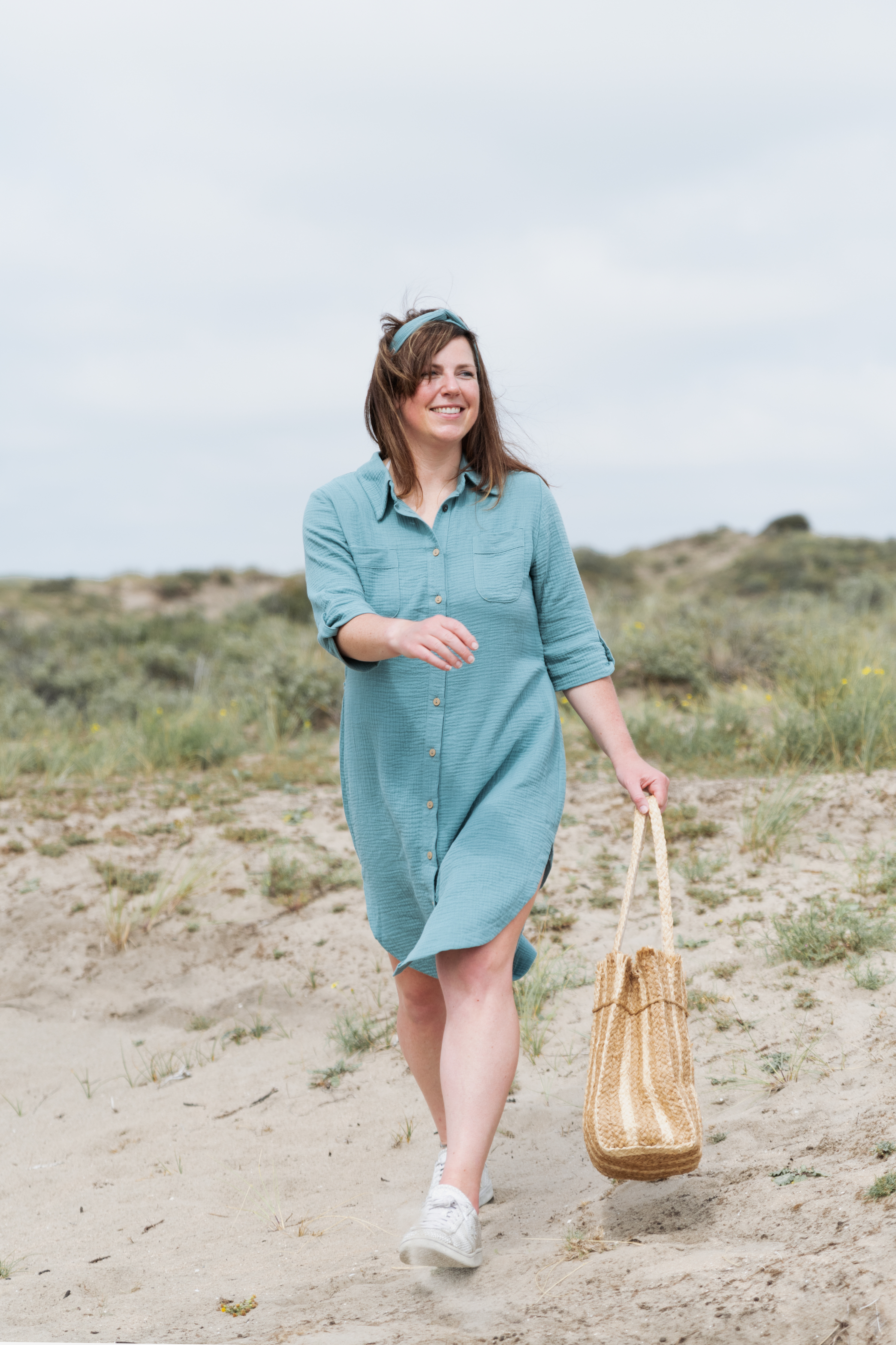 Kim Shirt Dress Indigo - L