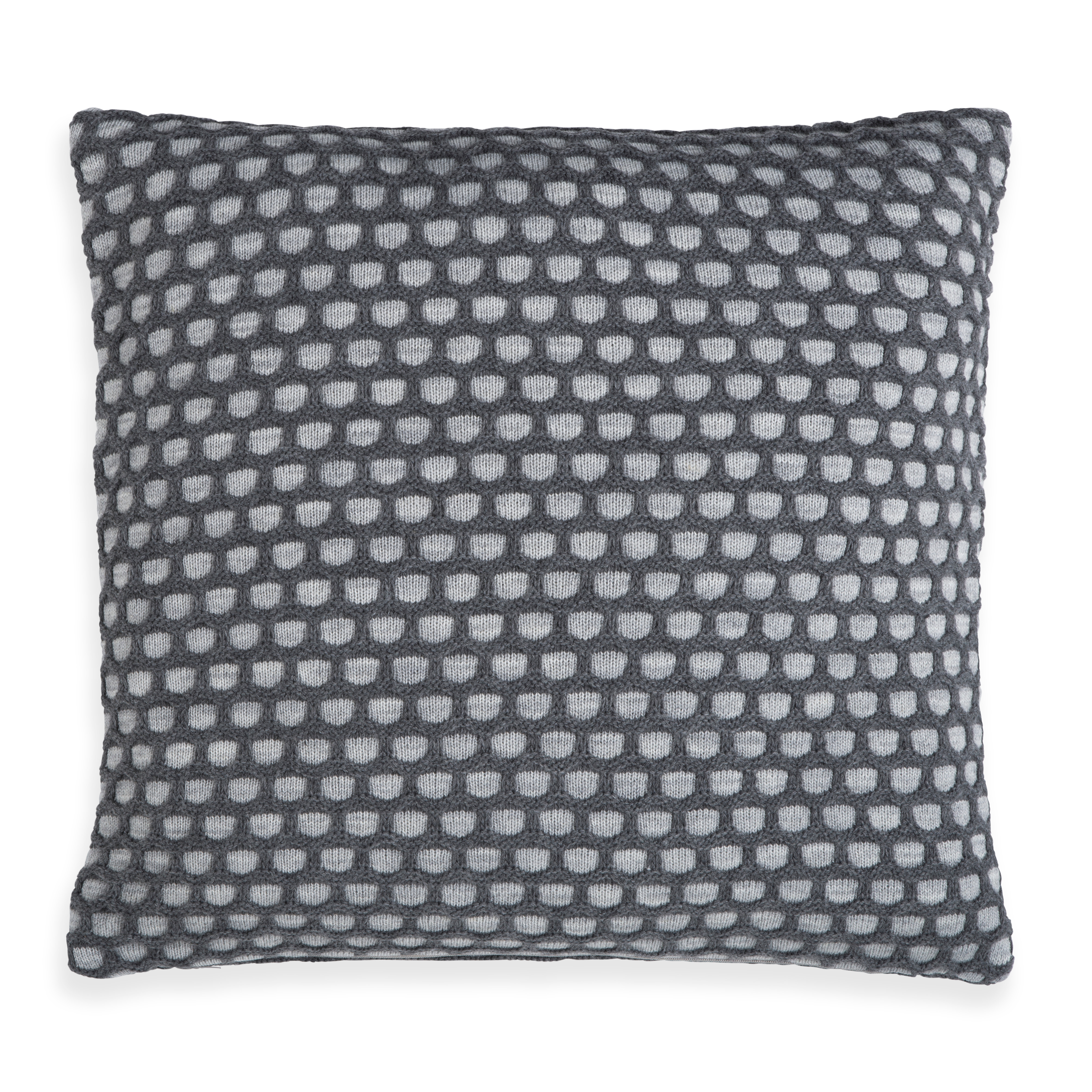 Mila Kissen Grau/Anthrazit - 50x50
