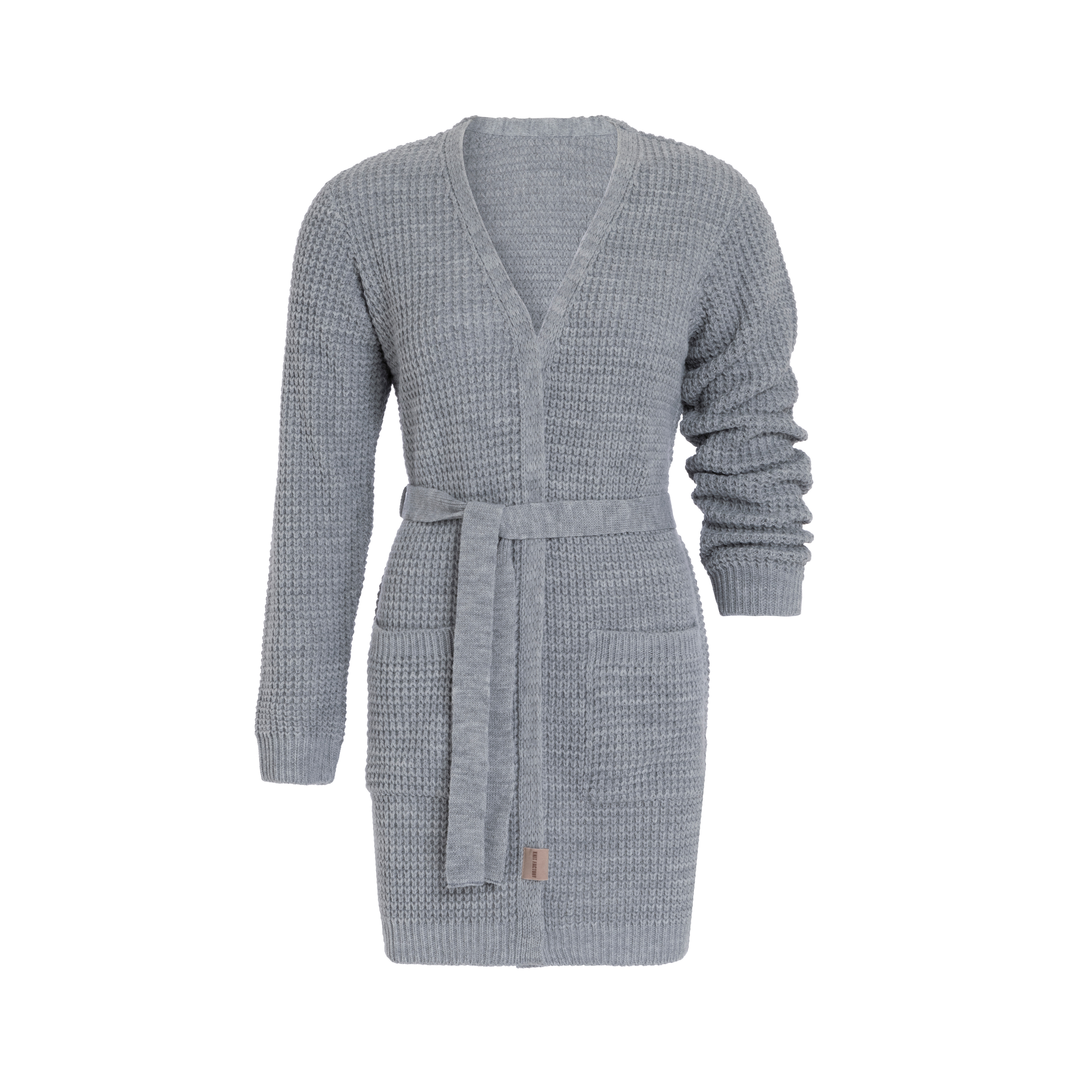 Robin Strickjacke Grau - 40/42 - Mit Taschen
