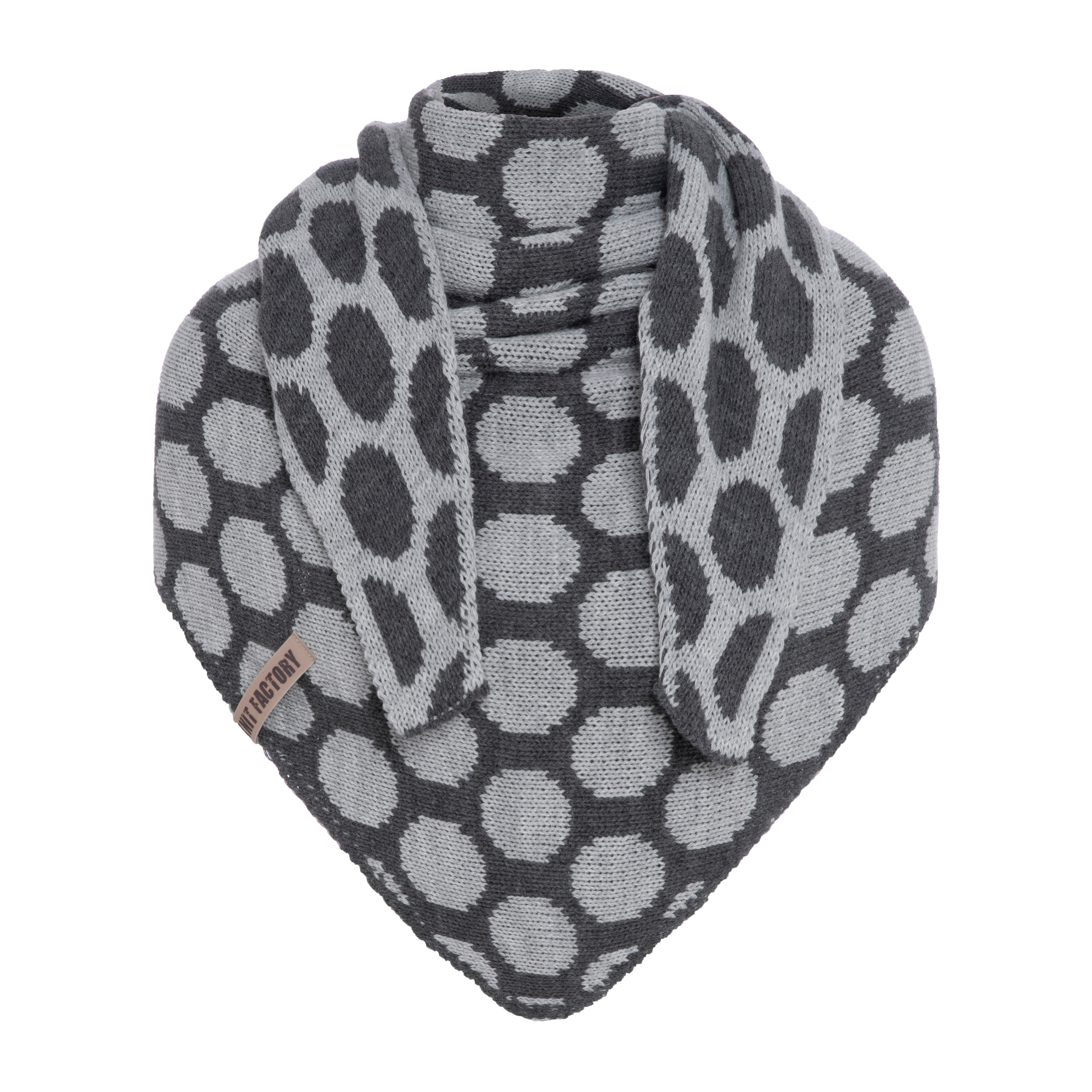 Liva Triangle Scarf Anthracite/Light Grey Liva Triangle Scarf Anthracite/Light Grey