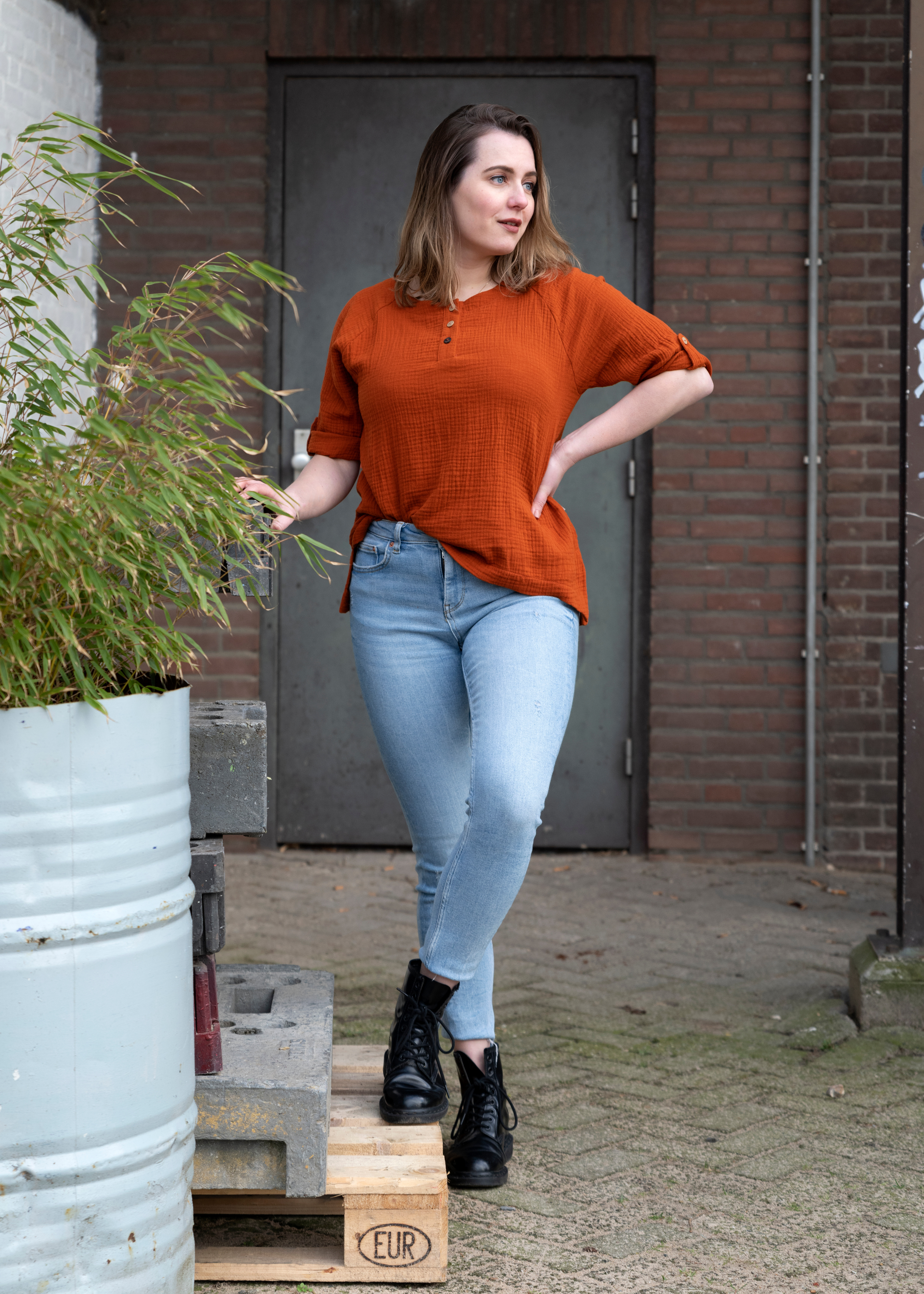 Nena Top Ochre - M