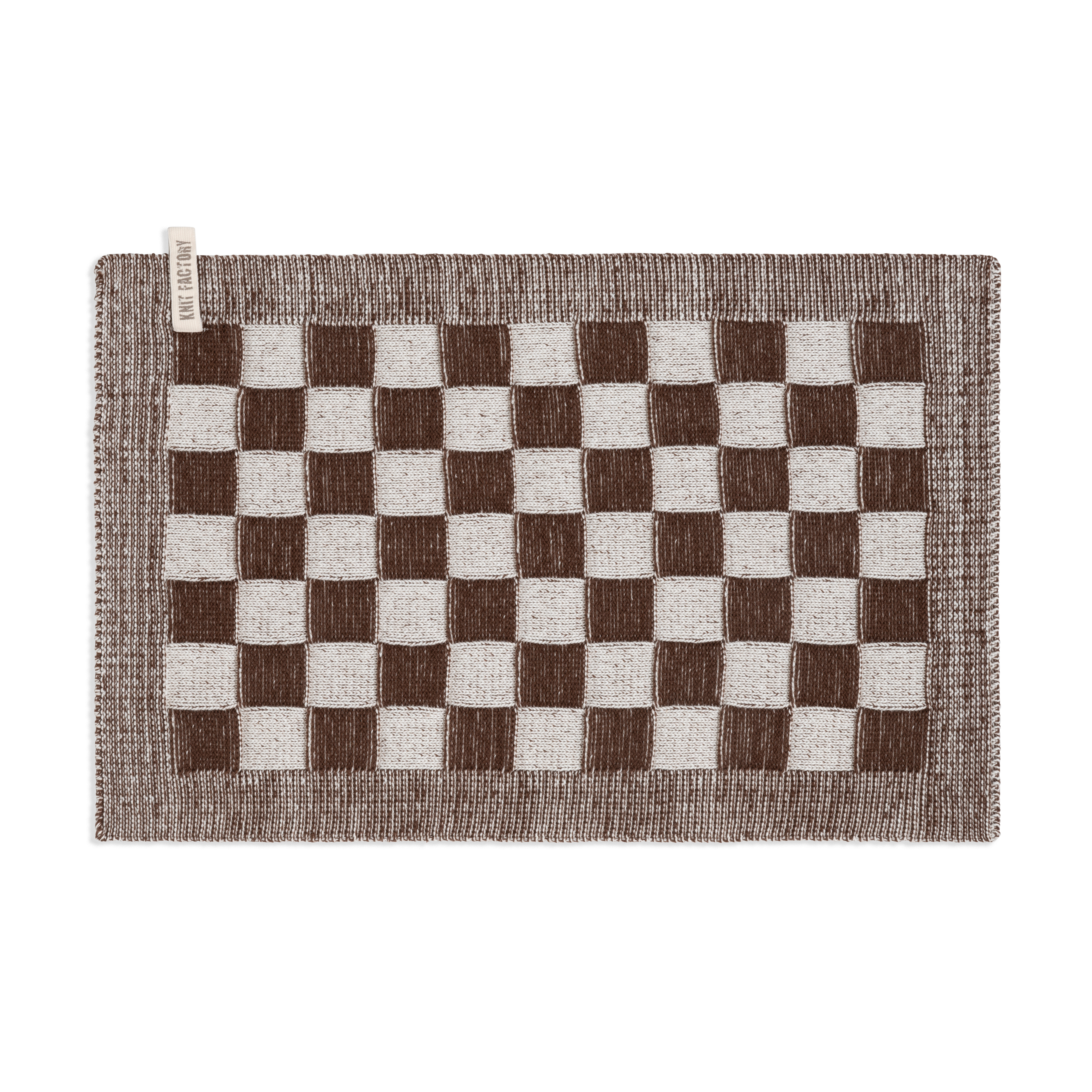 Placemat Block Ecru/Chocolate