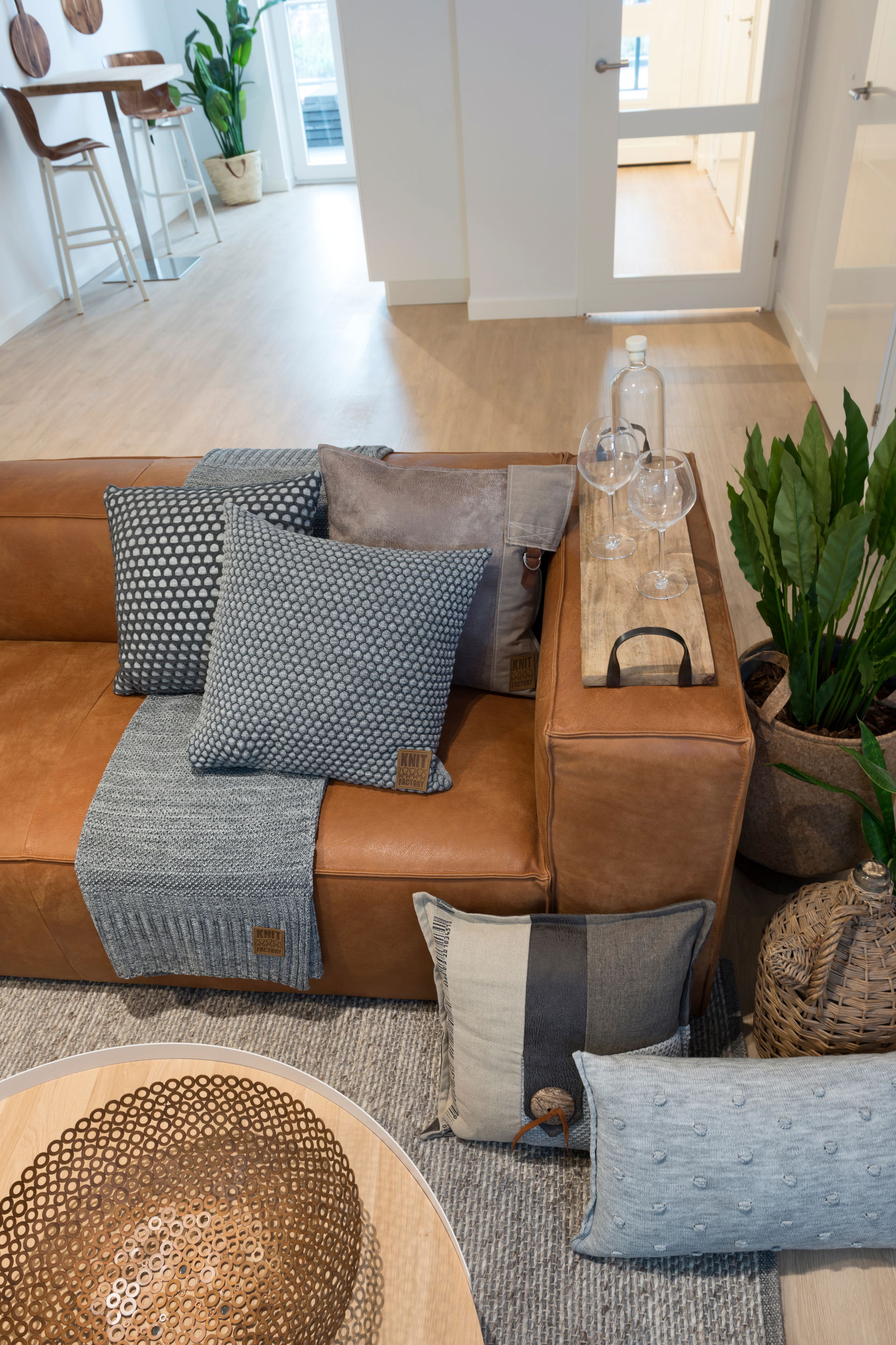 Mila Kussen Marron/Beige - 50x50