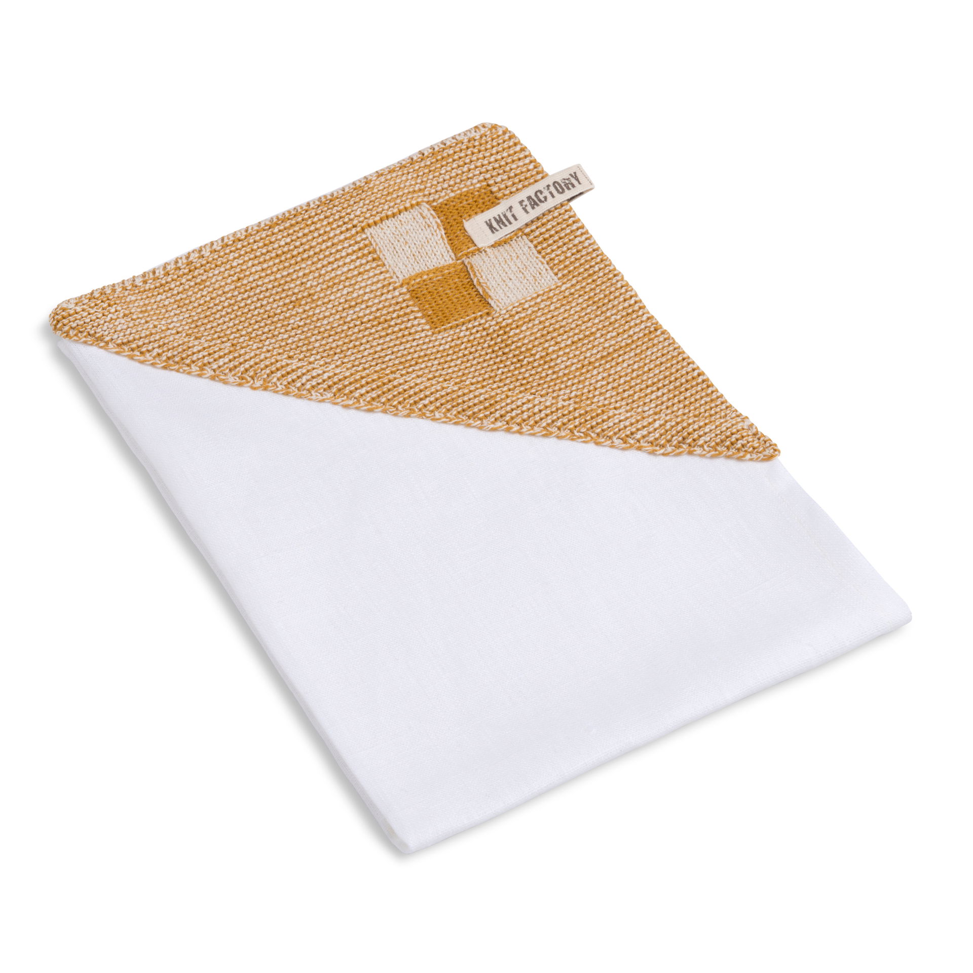 Tea-towel Block Ecru/Ochre