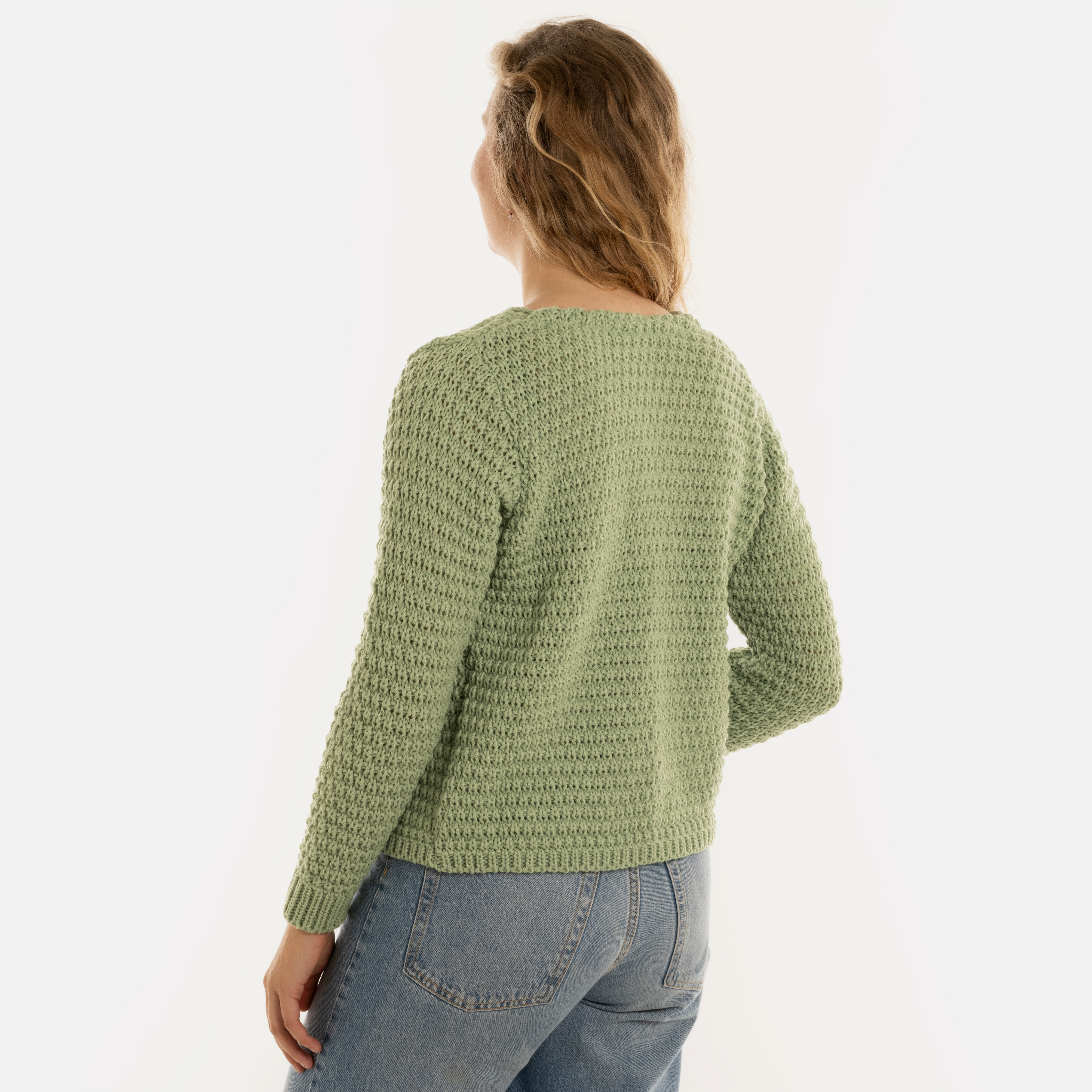 Becky Kurze Strickjacke Sage Green - 40/42