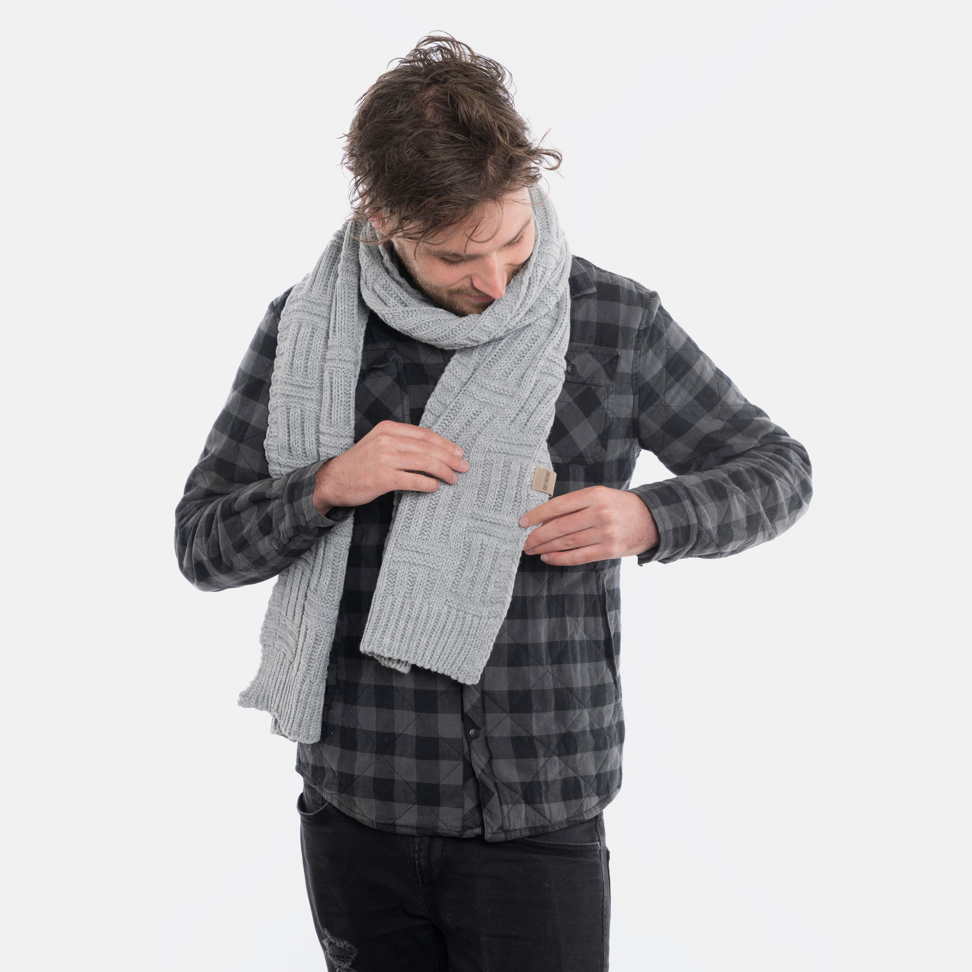 Bobby Sjaal Licht Grijs