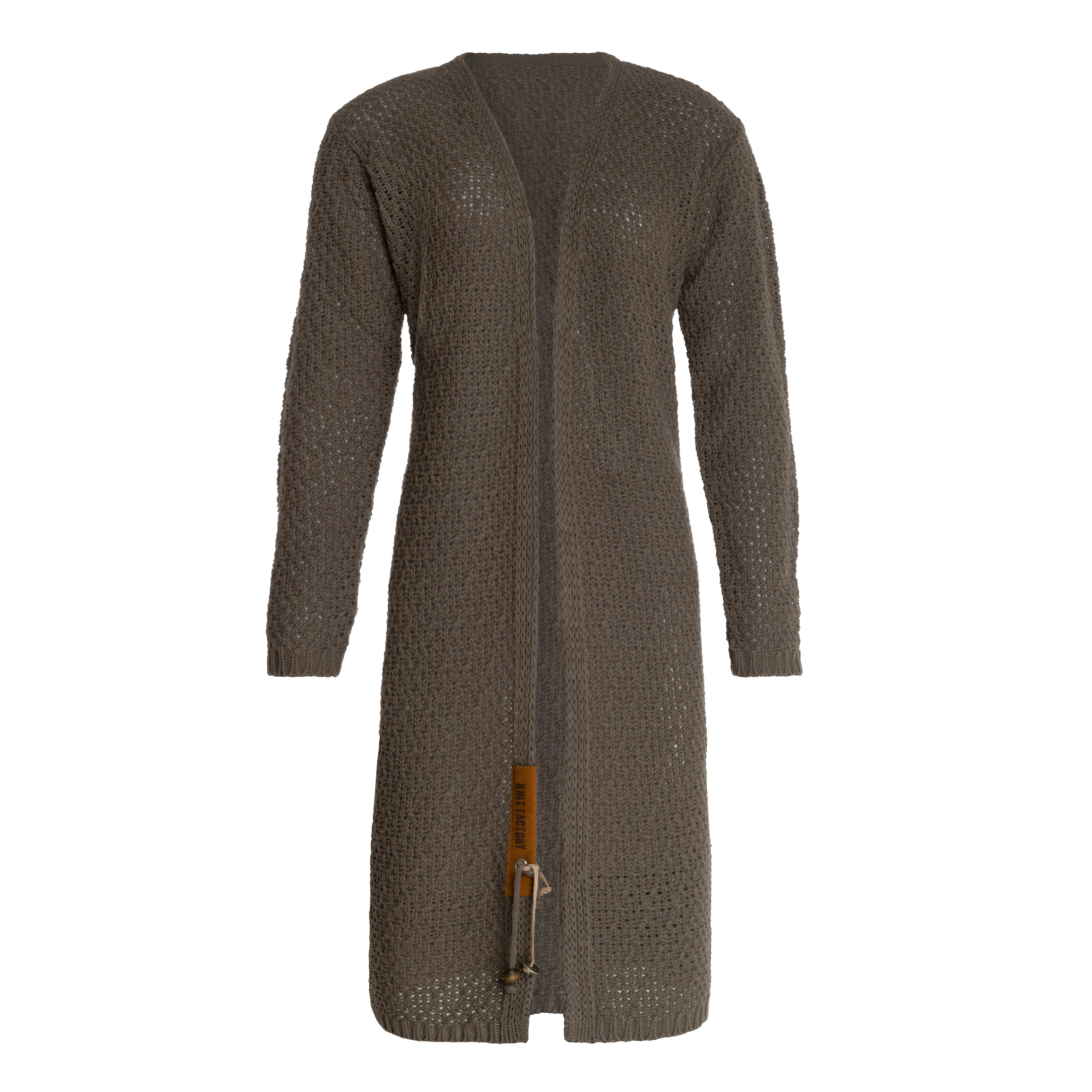 Luna Long Cardigan Tricoté Cappuccino - 36/38