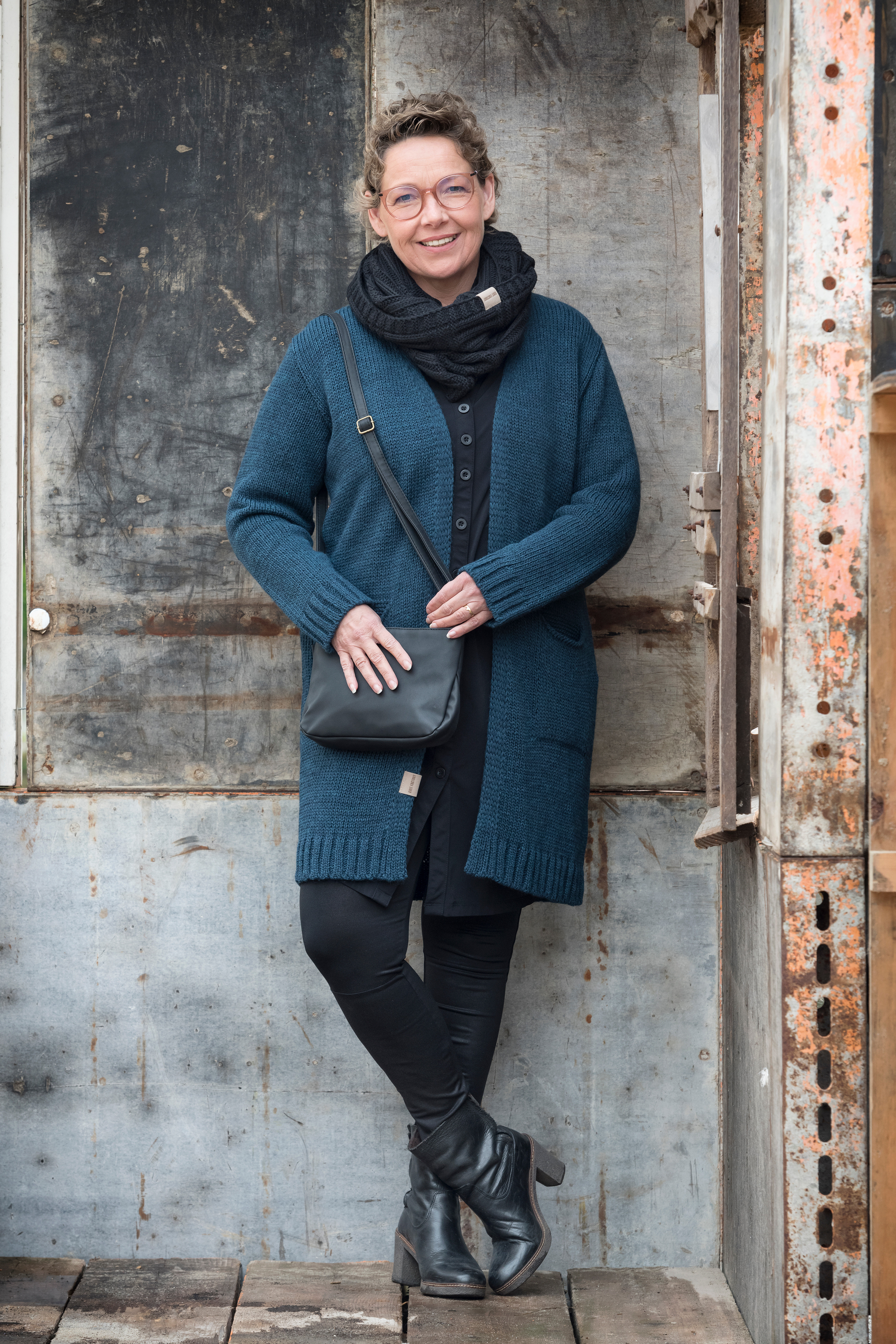 Ruby Cardigan Tricoté Anthracite - 36/38 - Avec poches latérales
