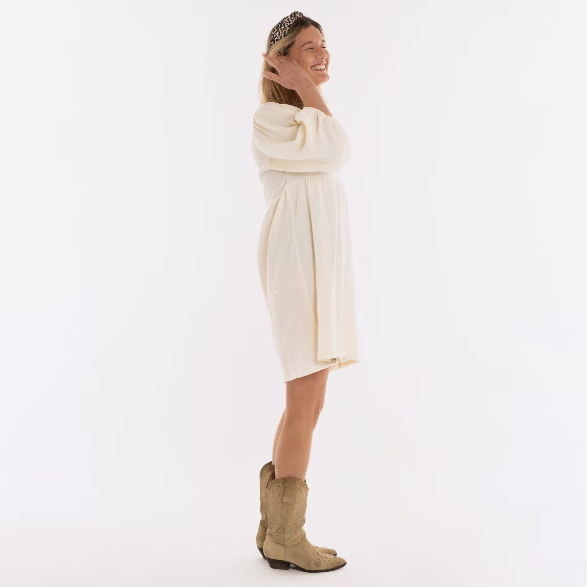 Drew Dress Ecru - 36/38