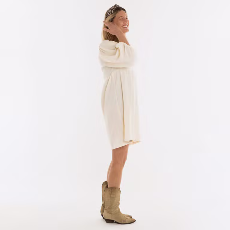Drew Dress Ecru - 36/38