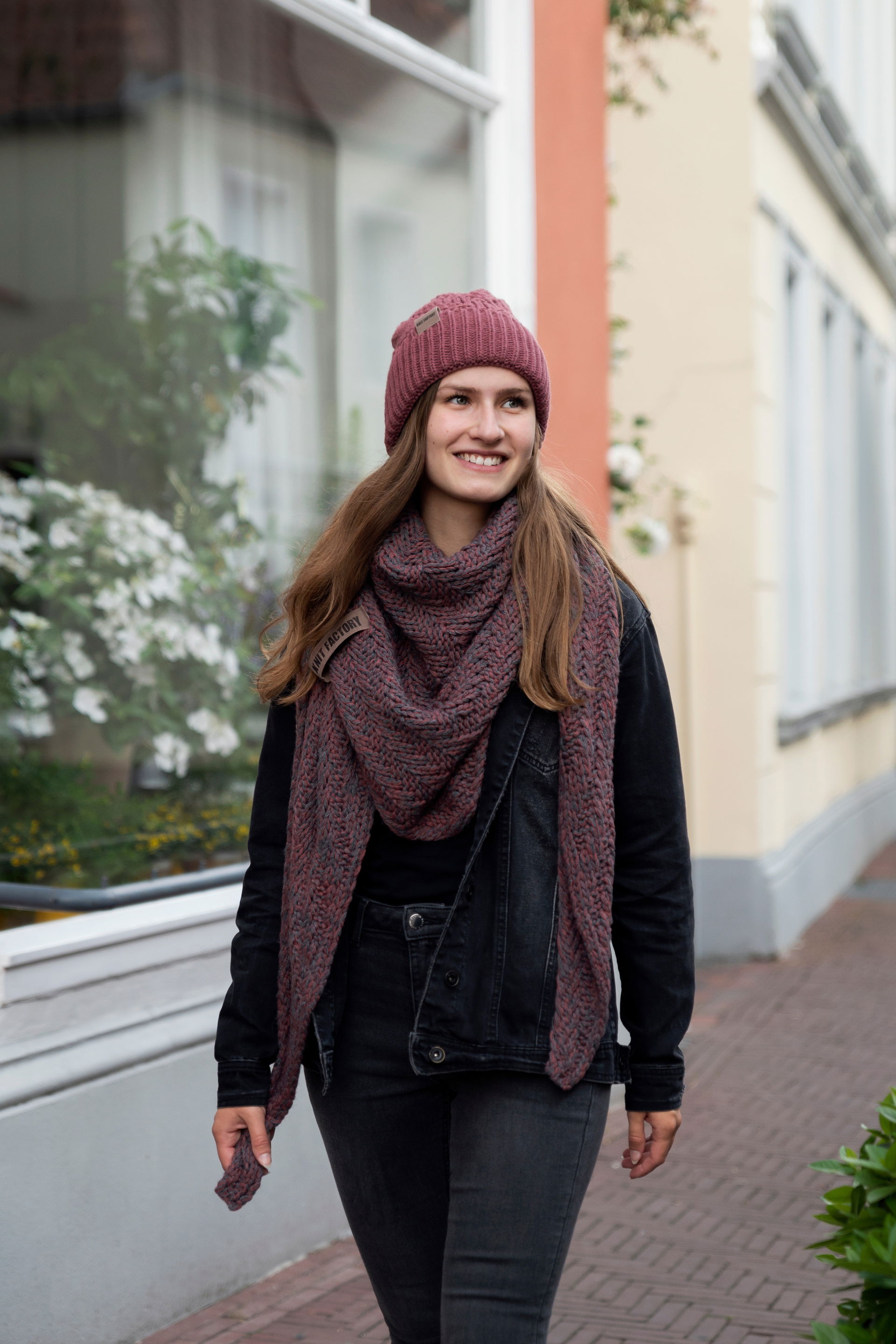 Sally Omslagdoek Bordeaux