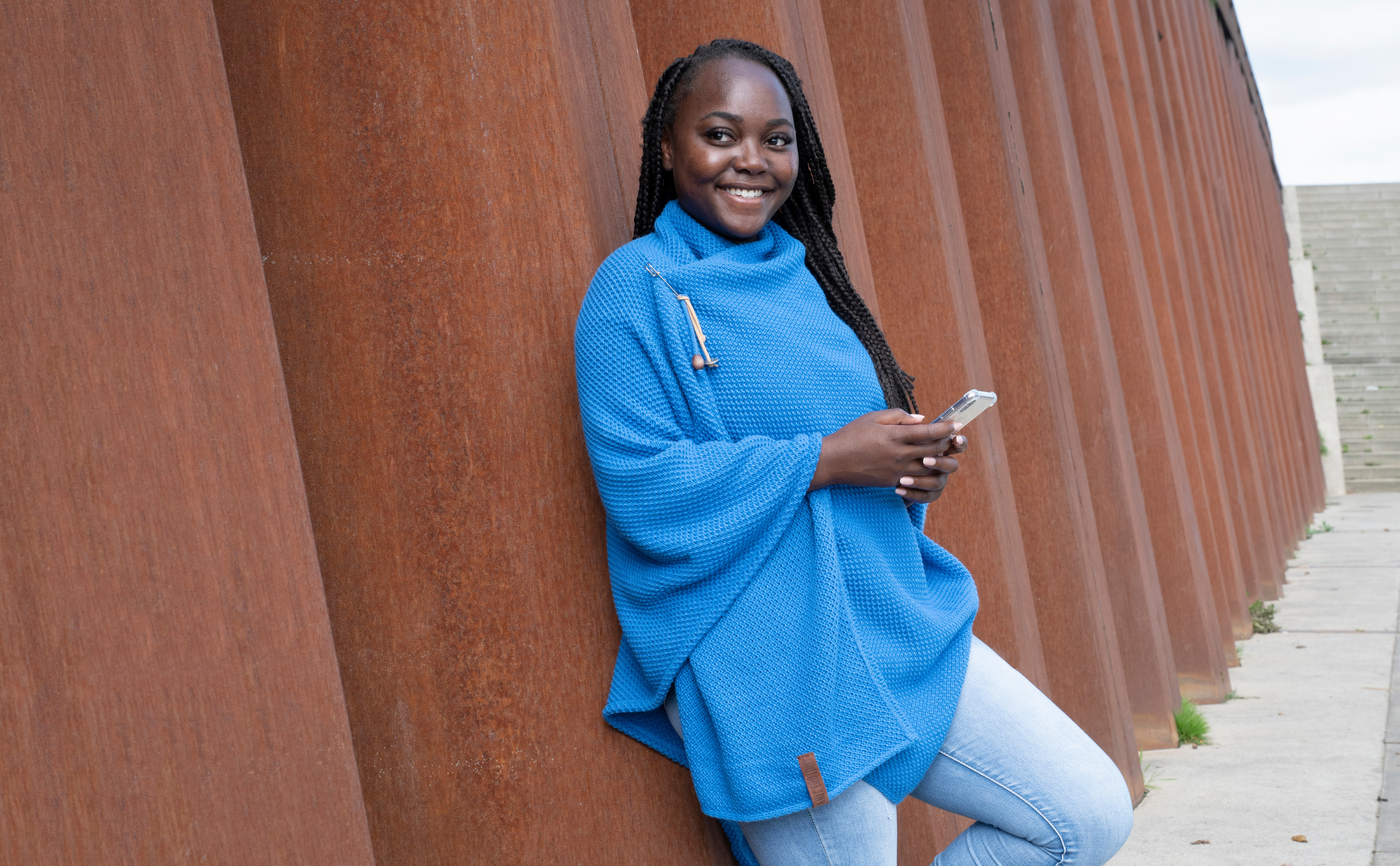 Jazz Shawl Wrap Cobalt