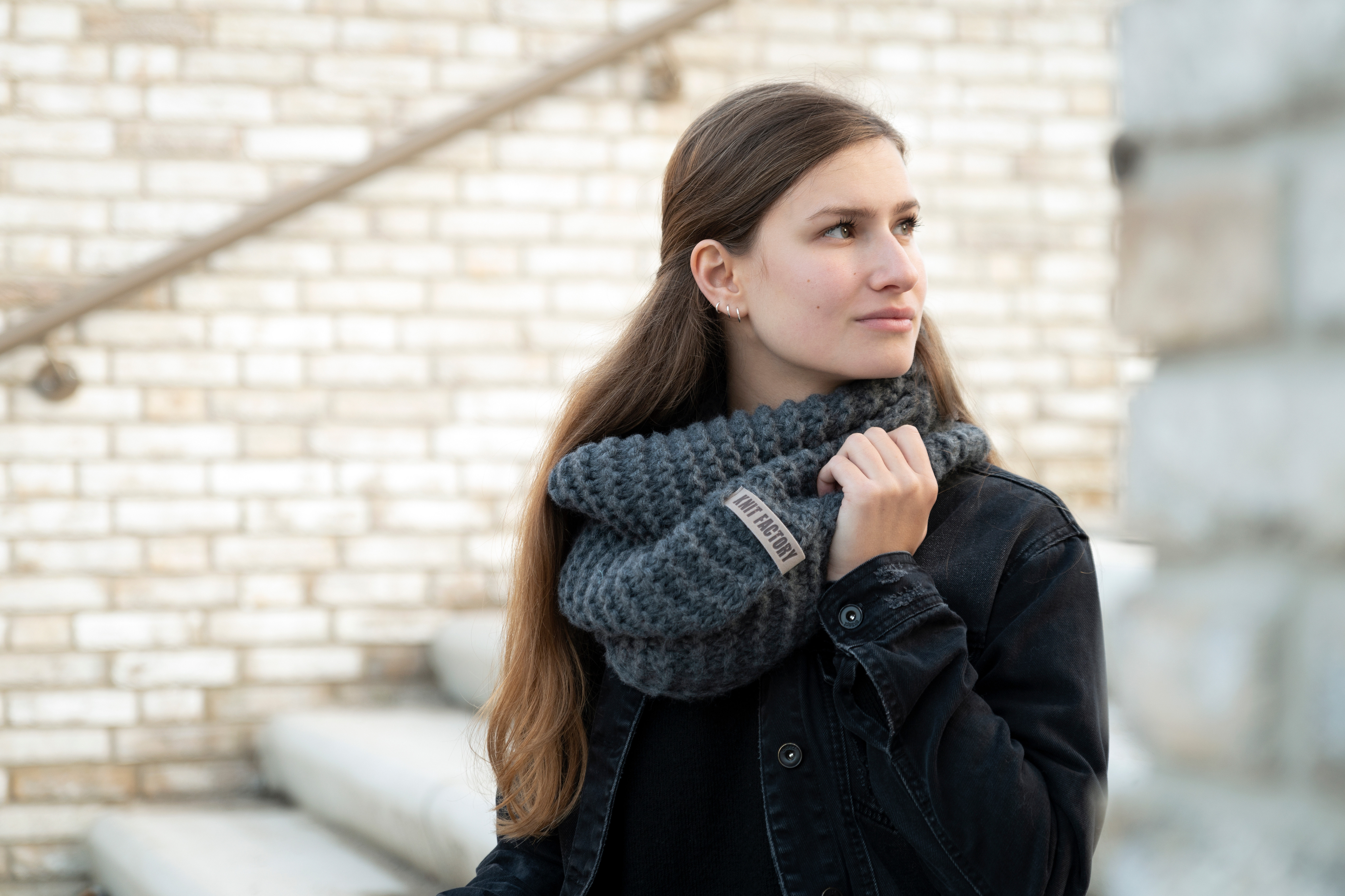 Alex Infinity Scarf Stone Green