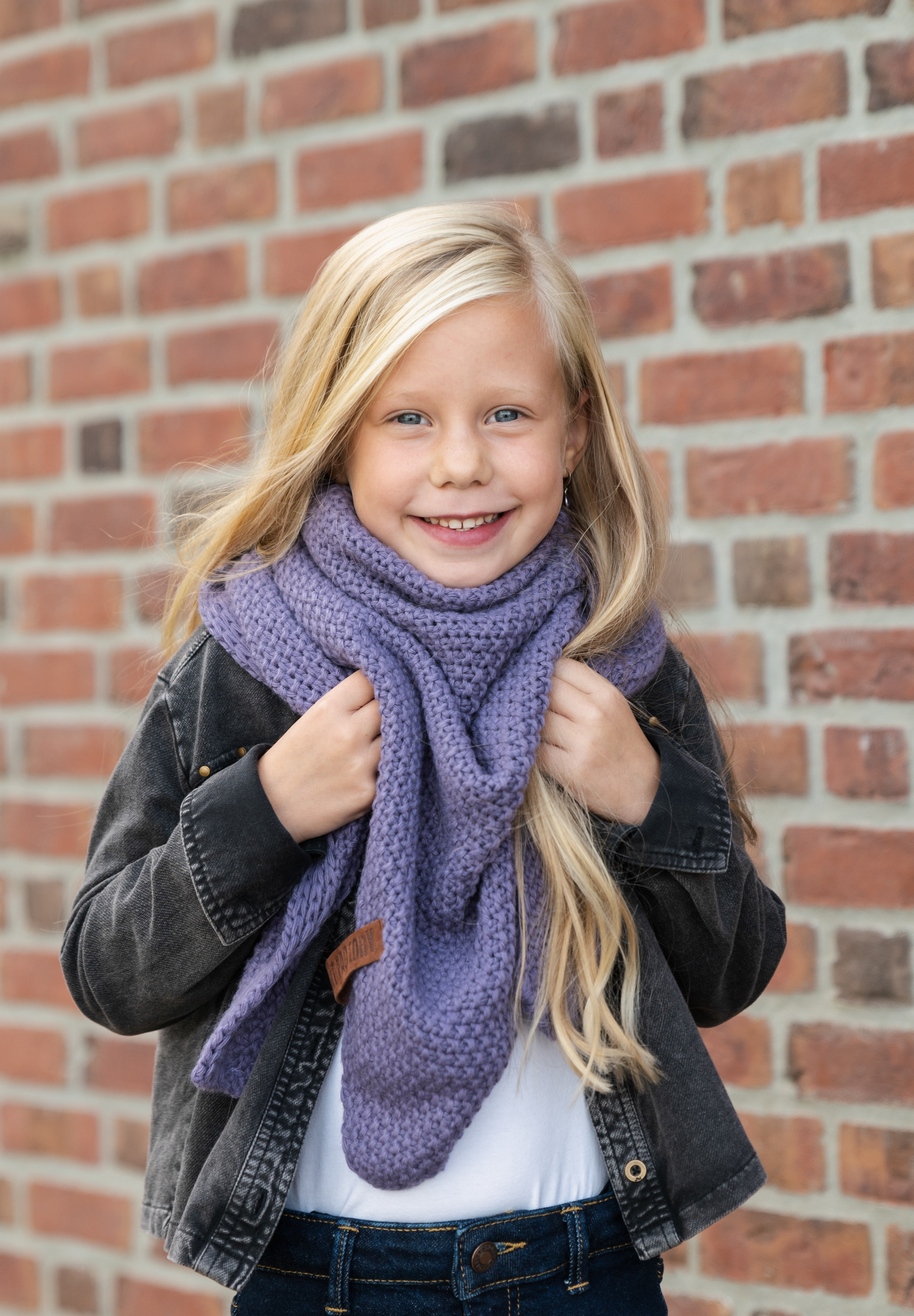 Coco Triangle Scarf Junior Violet