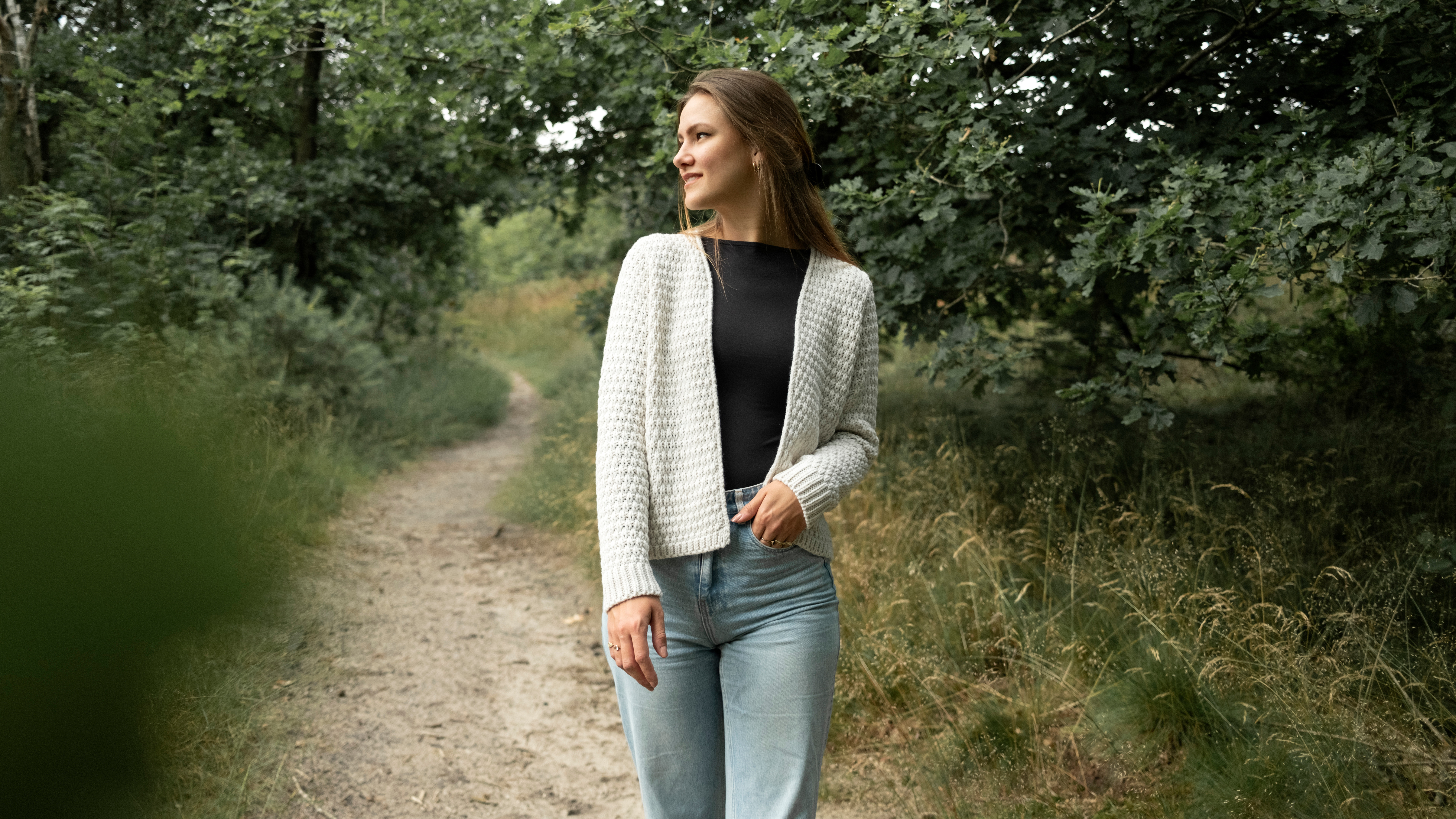 Becky Kurze Strickjacke Sage Green - 40/42