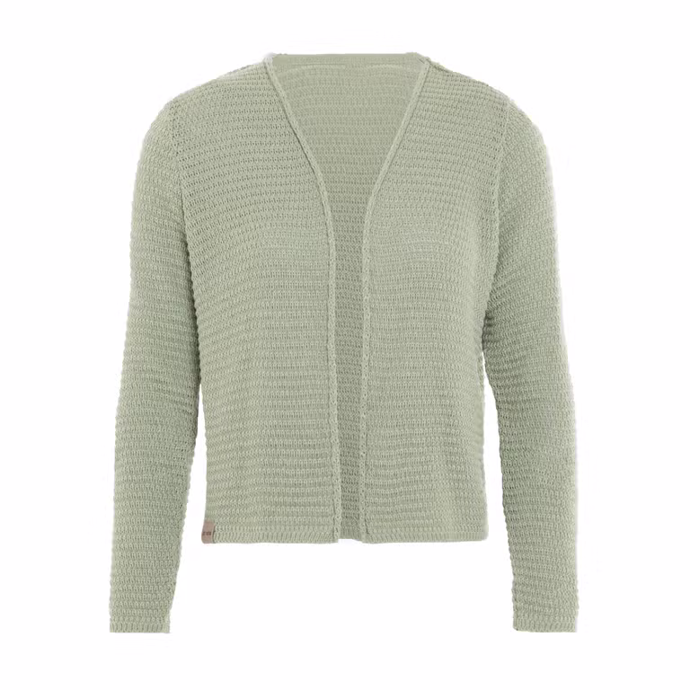 Isa Kurze Strickjacke Sage Green - 36/38