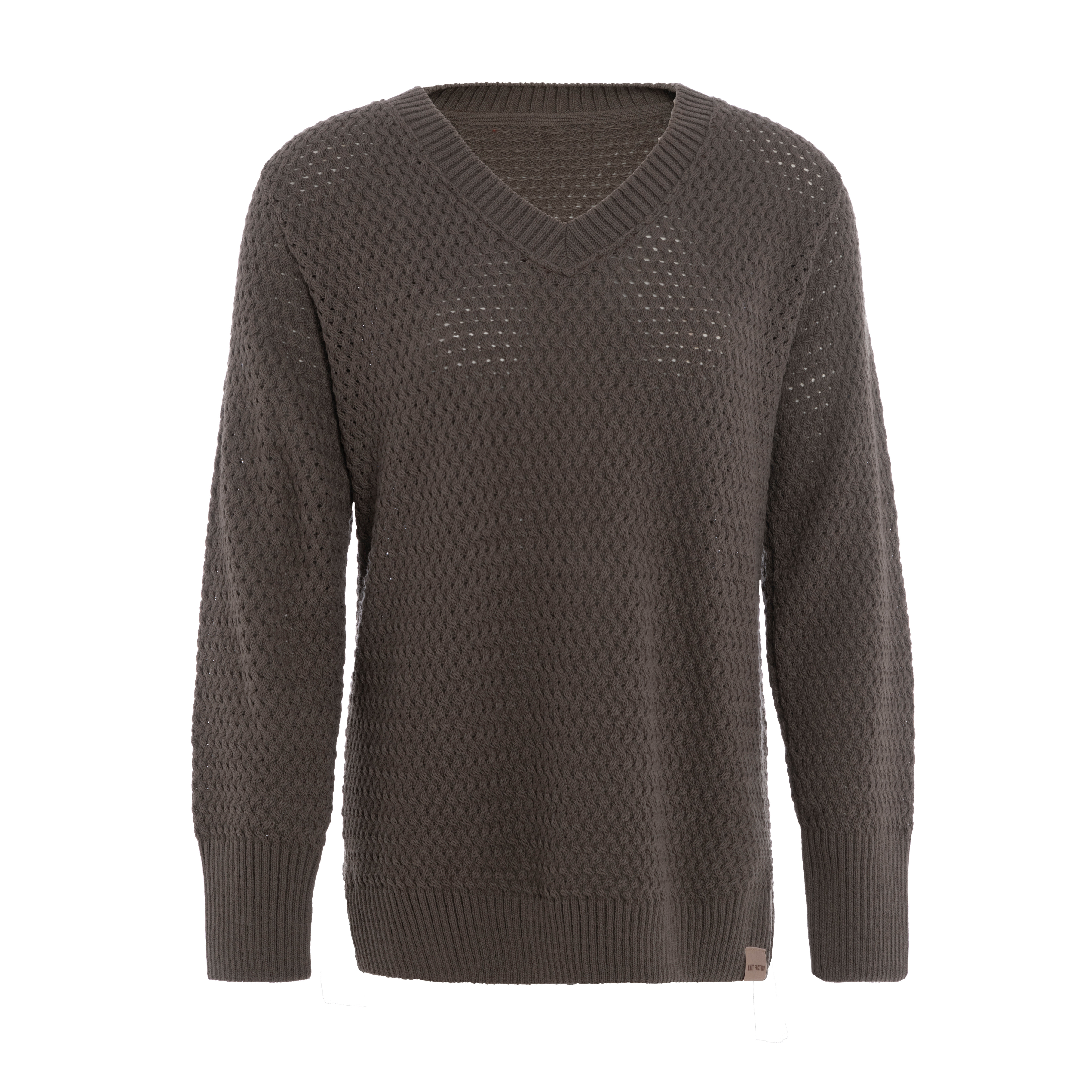 Ilse Strickpullover V-Ausschnitt Cappuccino - 36/38