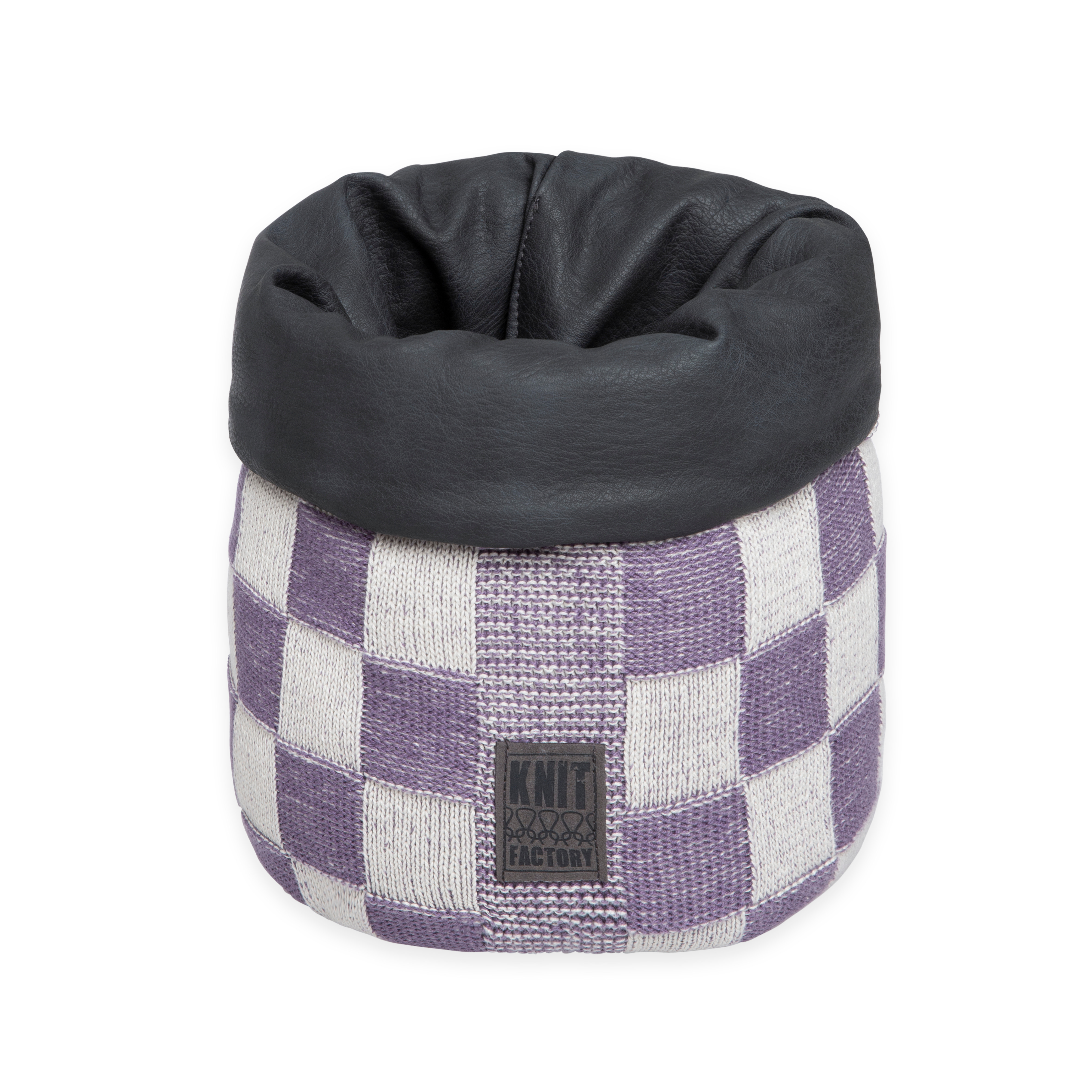 Mand Block Ecru/Violet - 25 cm