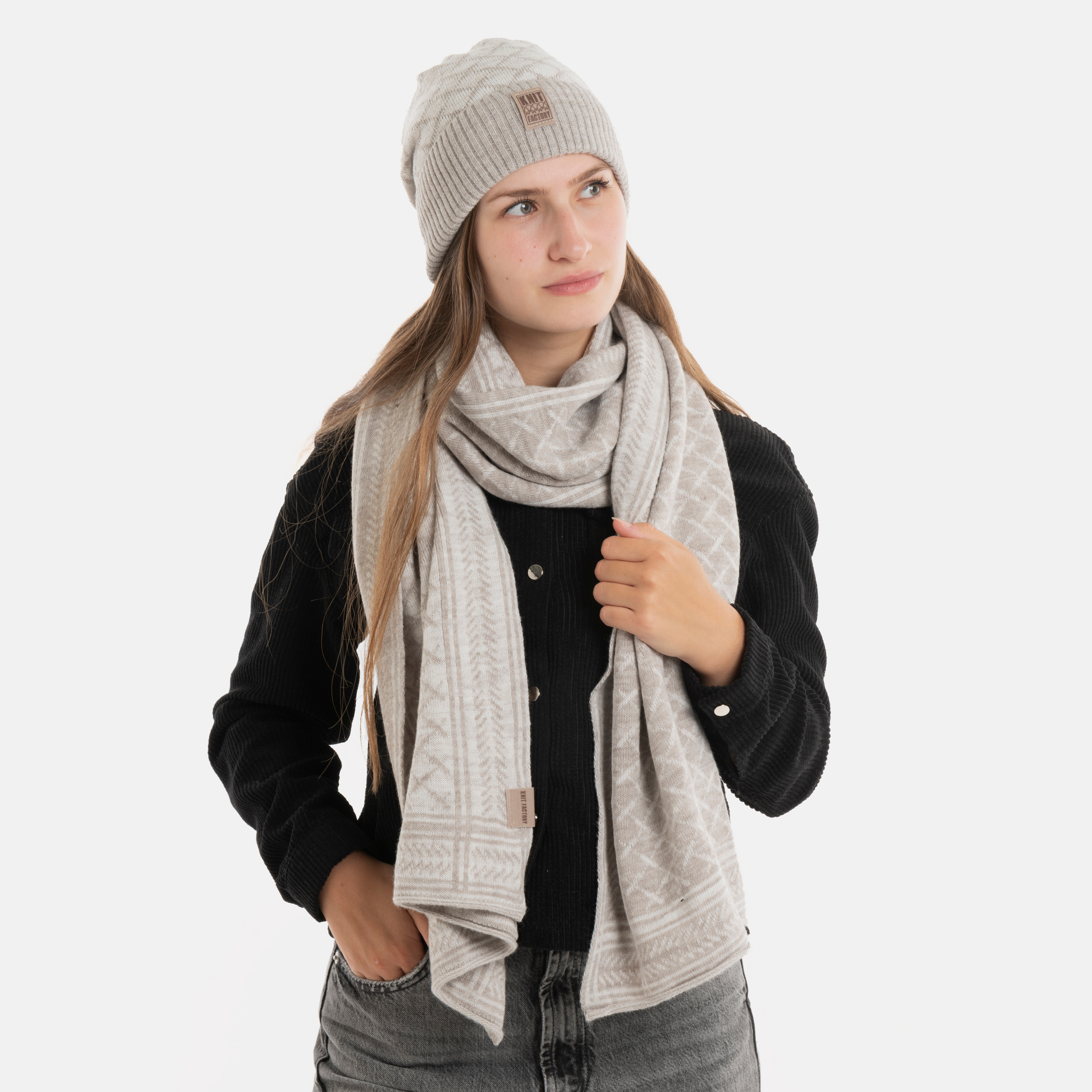 Dusk Schal Iced Clay/Beige