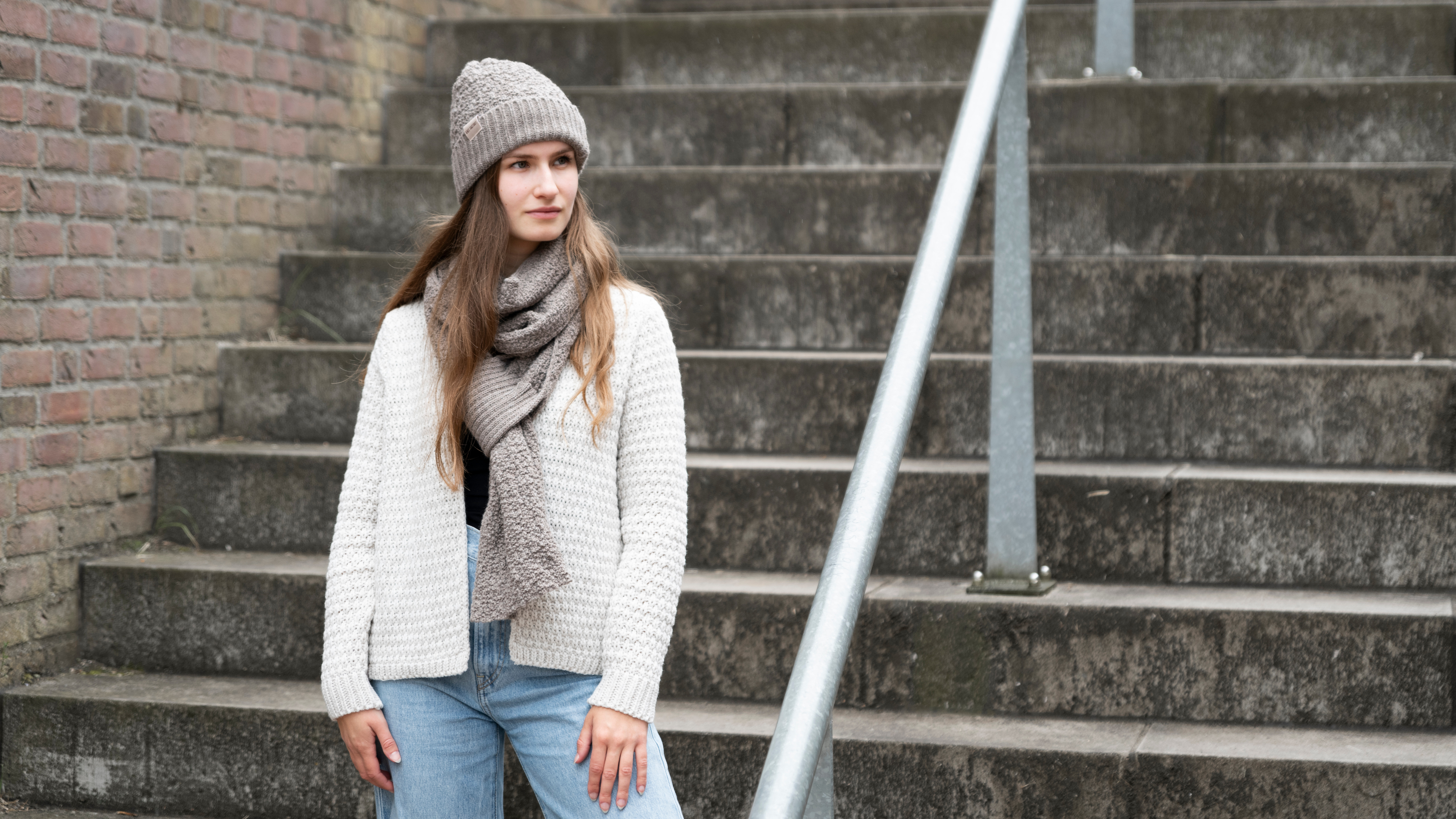 Becky Kurze Strickjacke Sage Green - 40/42