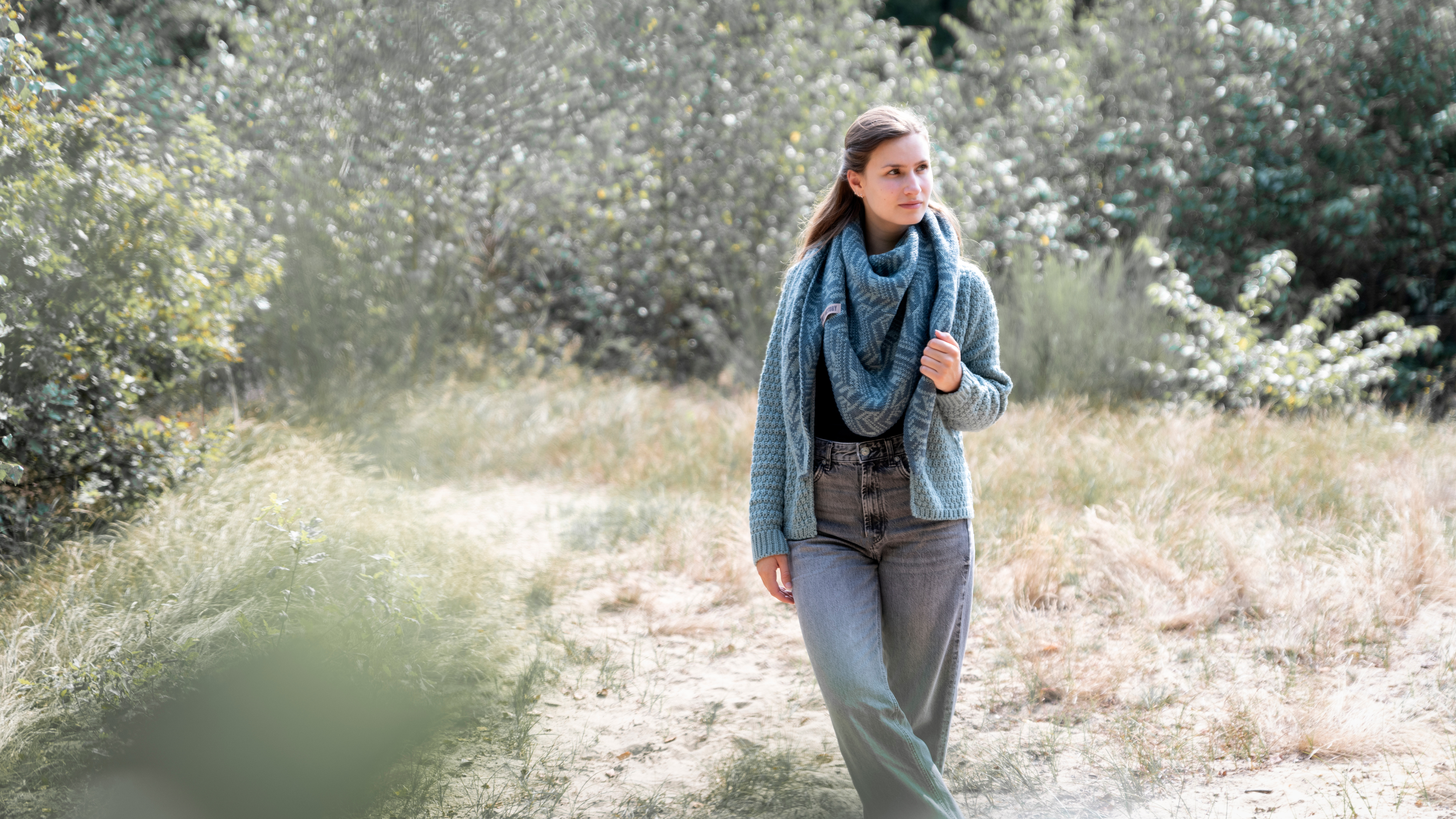 Becky Kurze Strickjacke Sage Green - 40/42