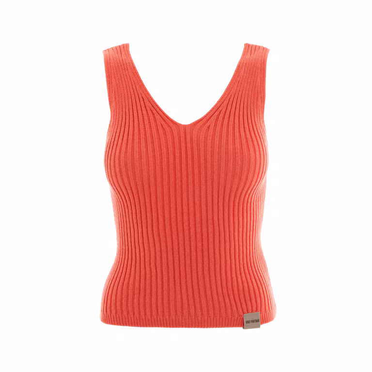 Layla Knitted Top Sunset Orange - 36/38