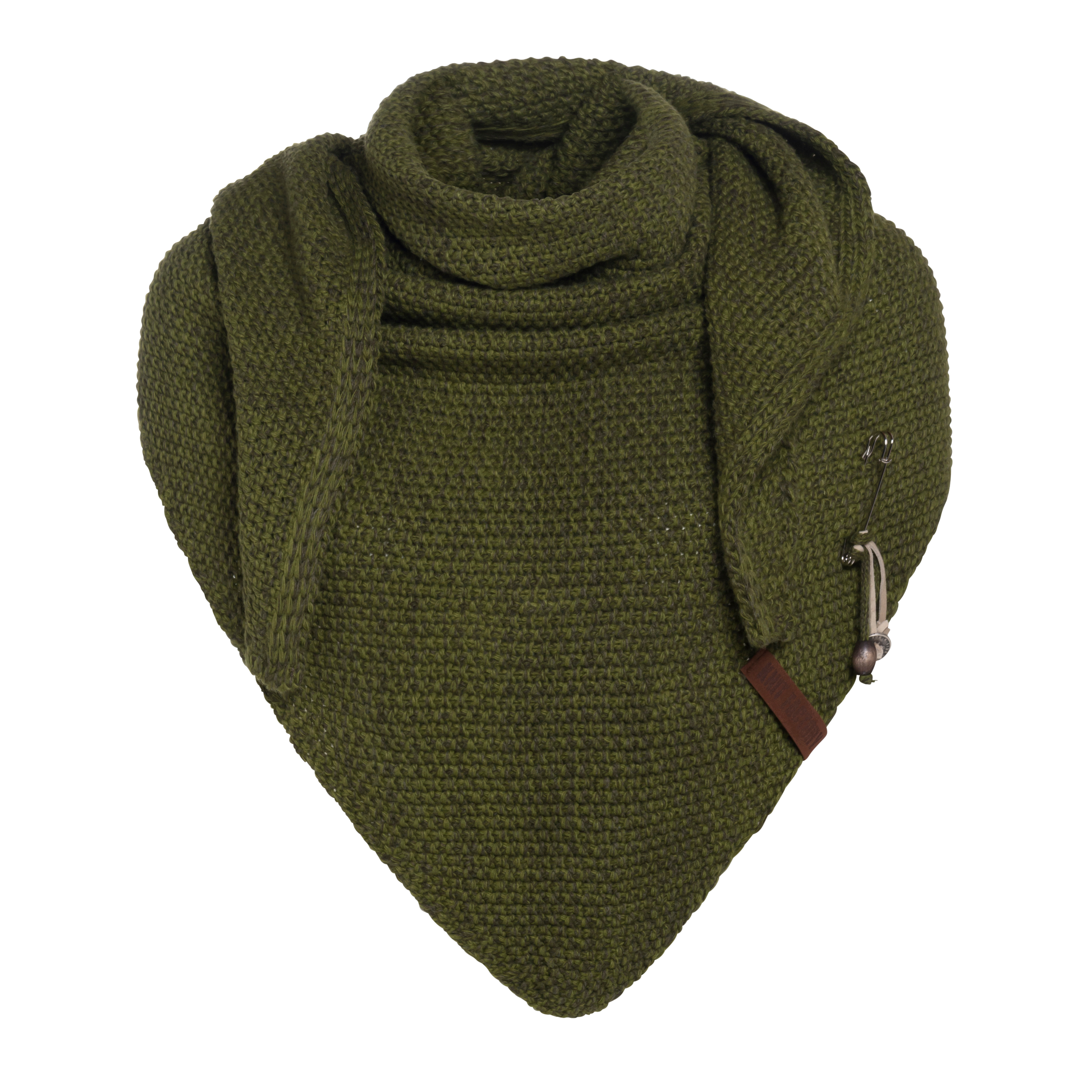 Coco Triangle Scarf Moss Green/Khaki Coco Triangle Scarf Moss Green/Khaki