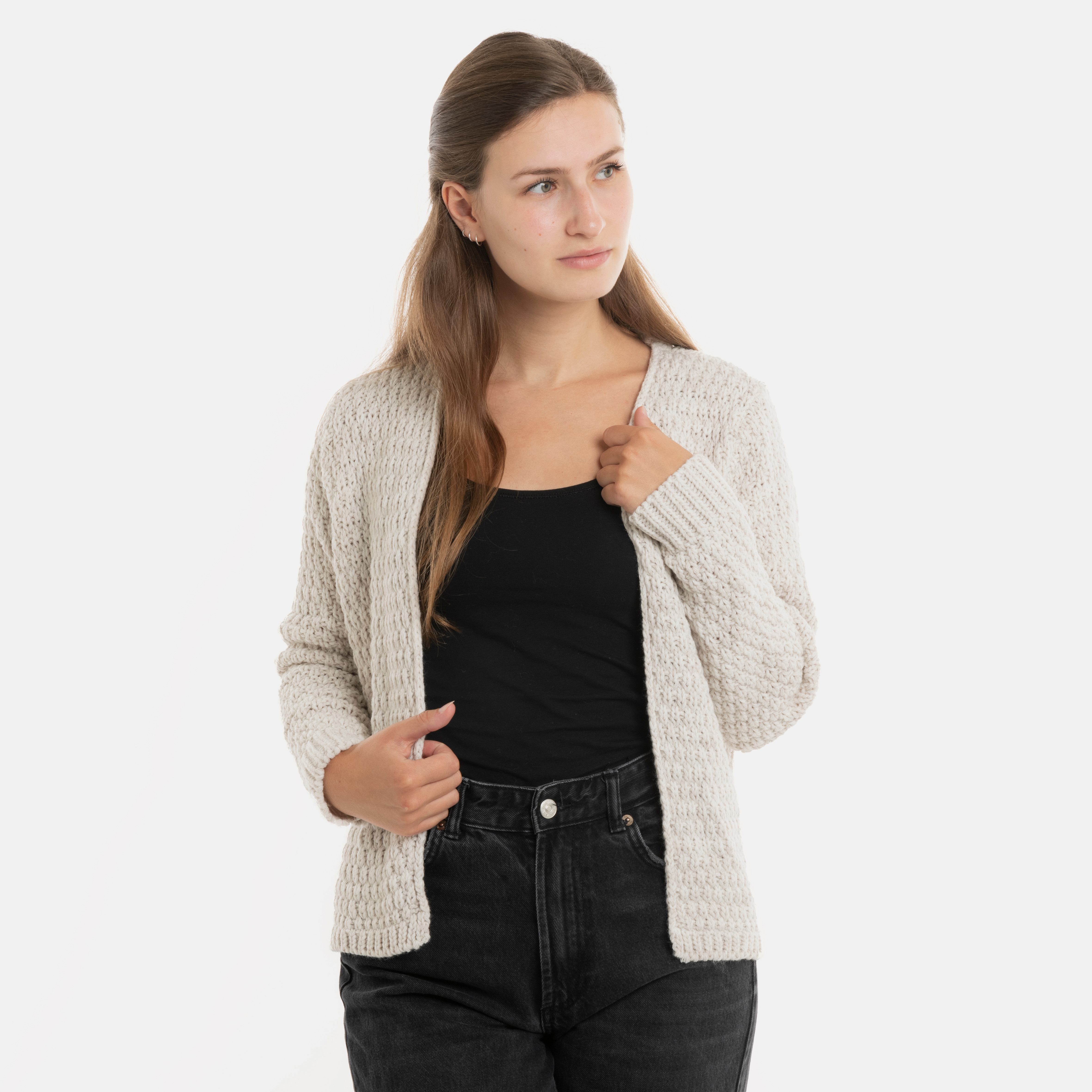 Becky Kort Gebreid Vest Beige - 40/42 Becky Kort Gebreid Vest Beige - 40/42