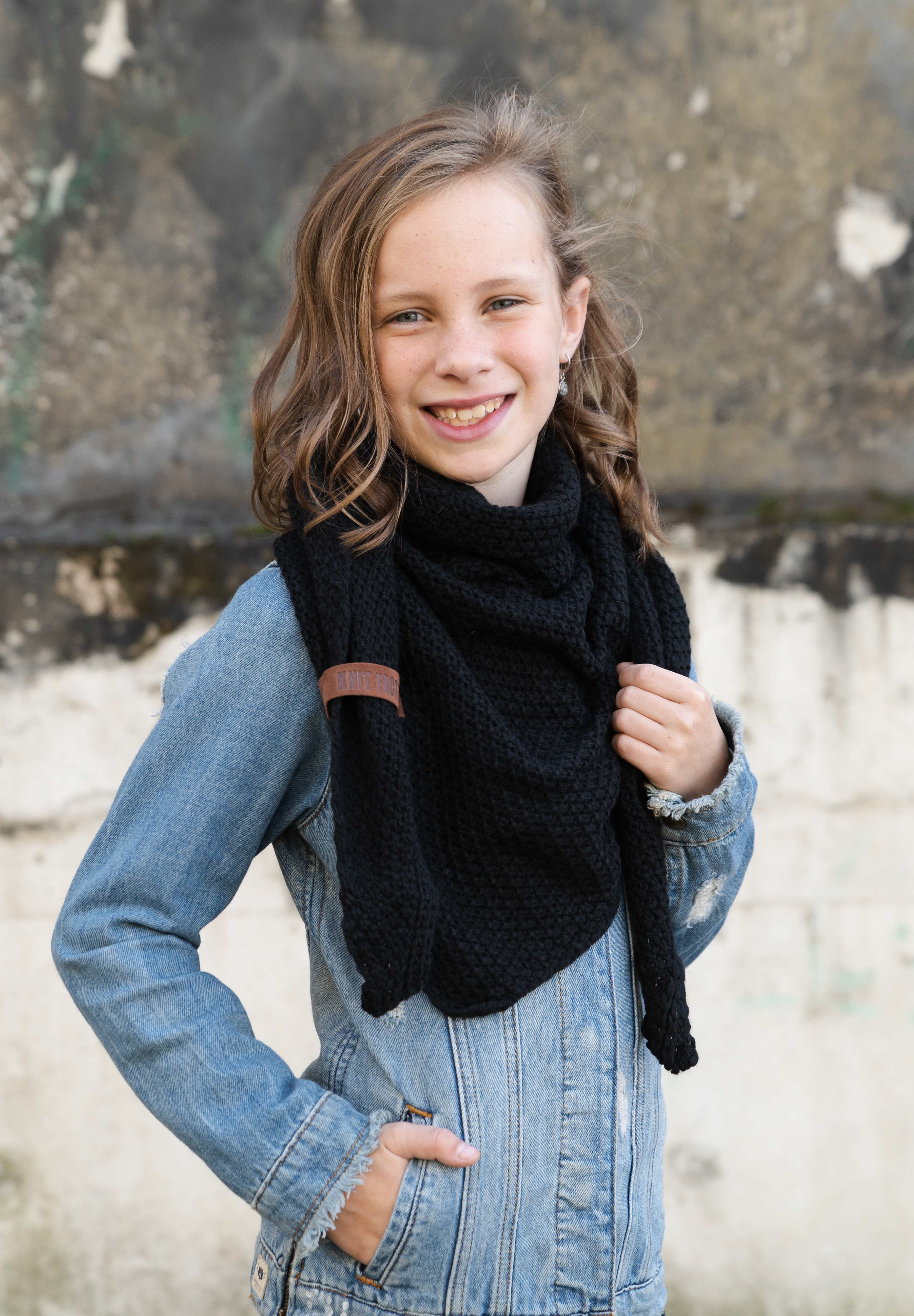 Coco Dreiecksschal Junior Schwarz