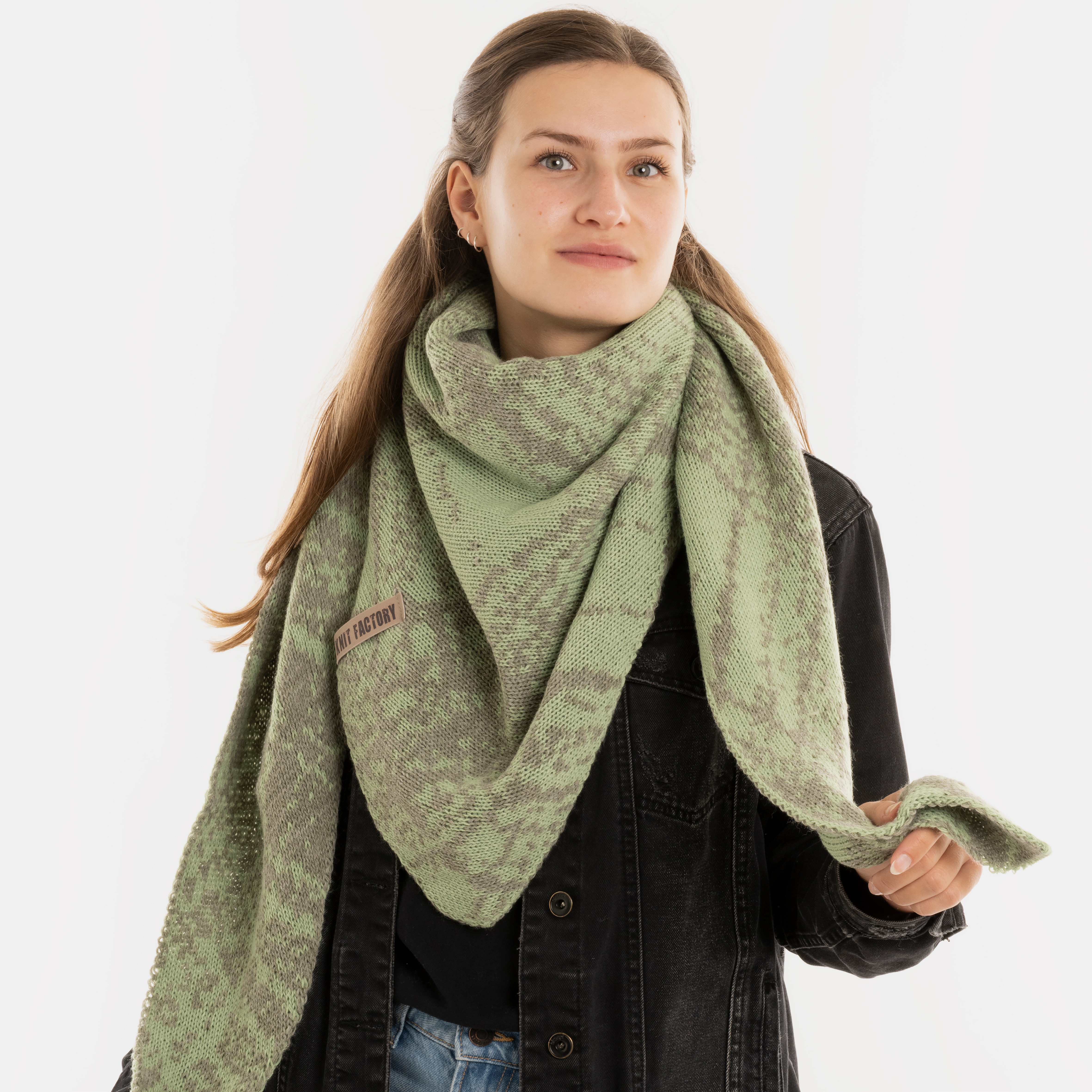 Lea Omslagdoek Urban Green/Sage Green