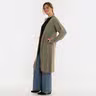 Marlo Long Knitted Cardigan Urban Green - 36/38