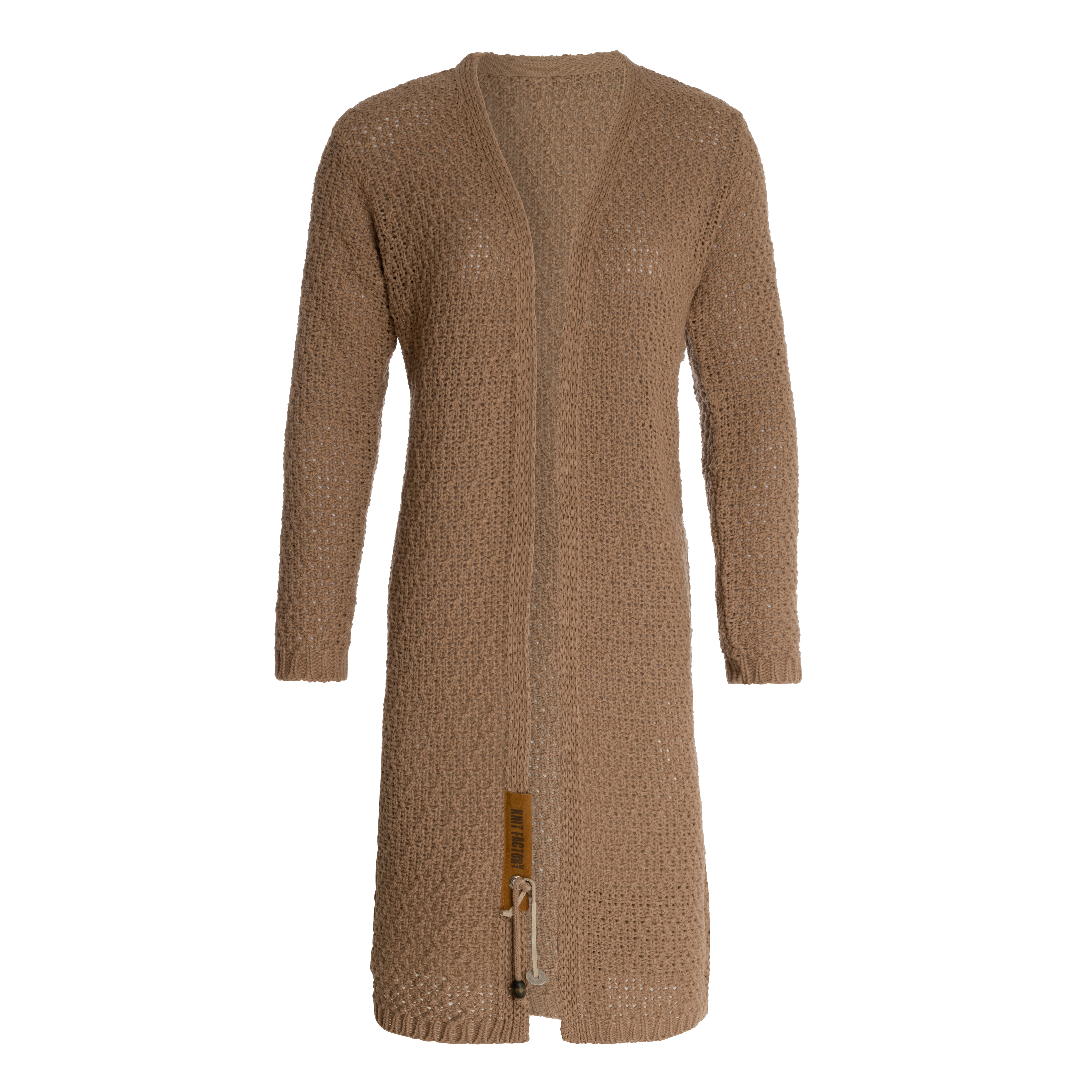Luna Long Knitted Cardigan Nude - 40/42 Luna Long Knitted Cardigan Nude - 40/42