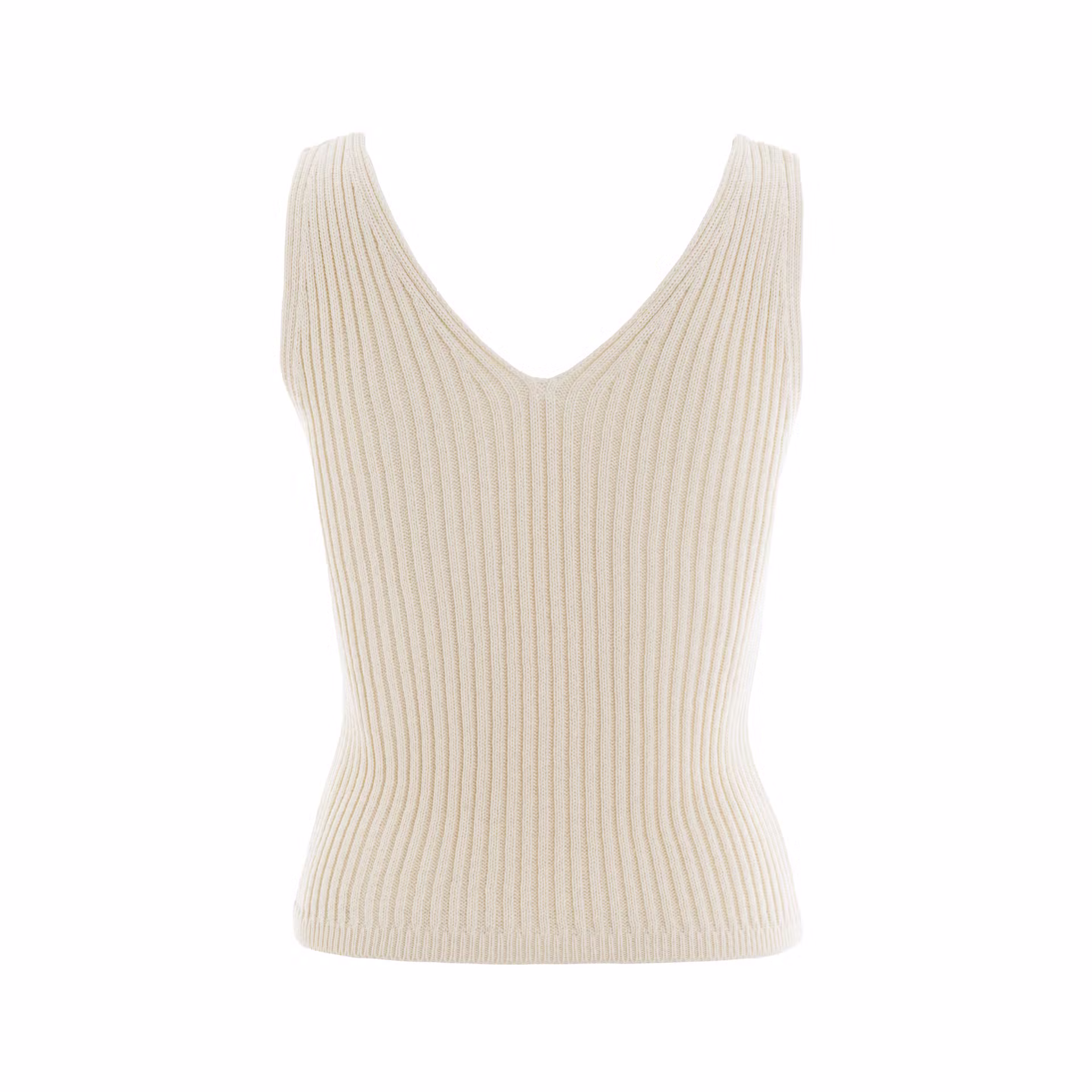 Layla Knitted Top Ecru - 36/38