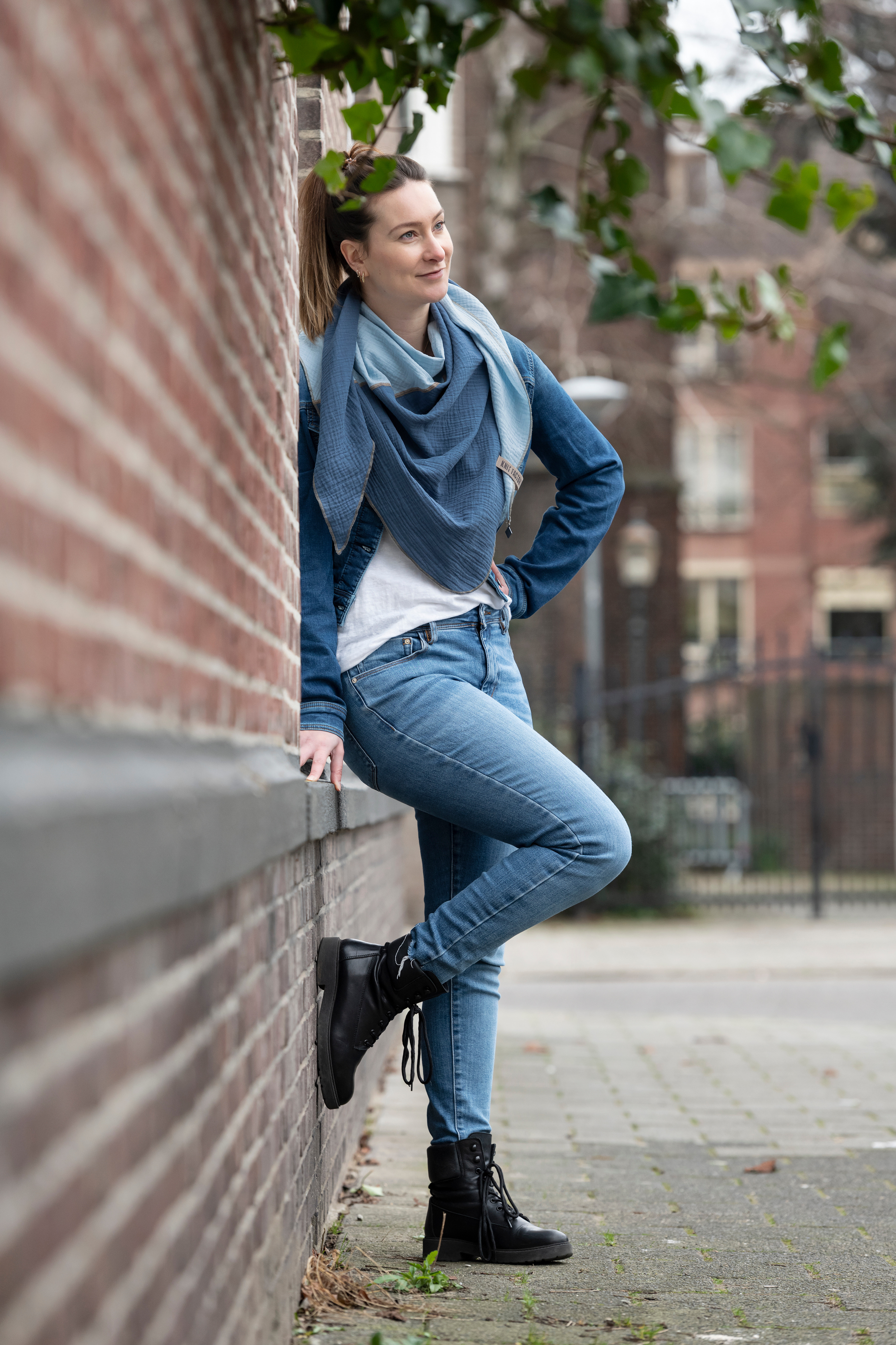 Fay Dreieckstuch Violett/Lila