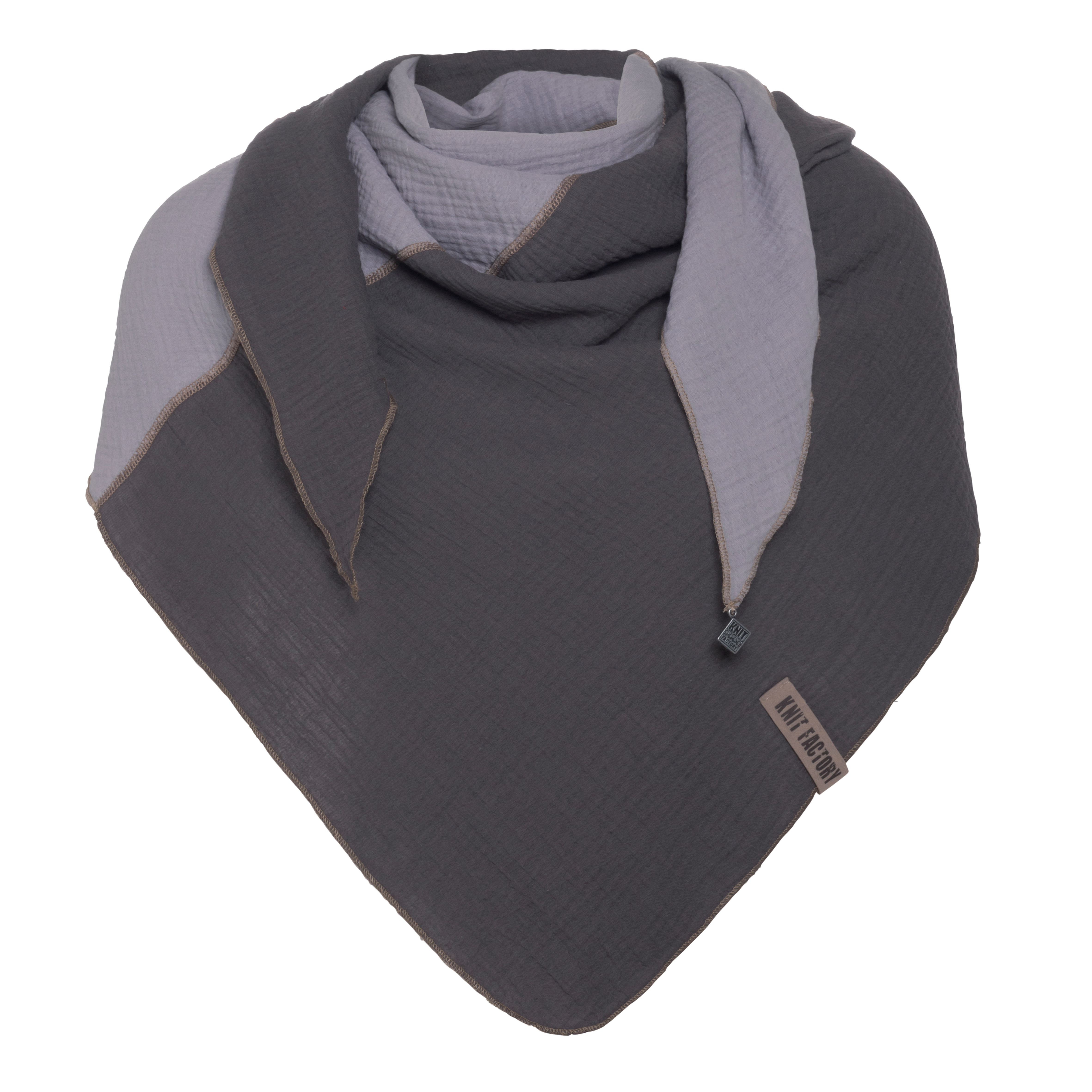 Fay Triangle Scarf Anthracite/Grey Fay Triangle Scarf Anthracite/Grey