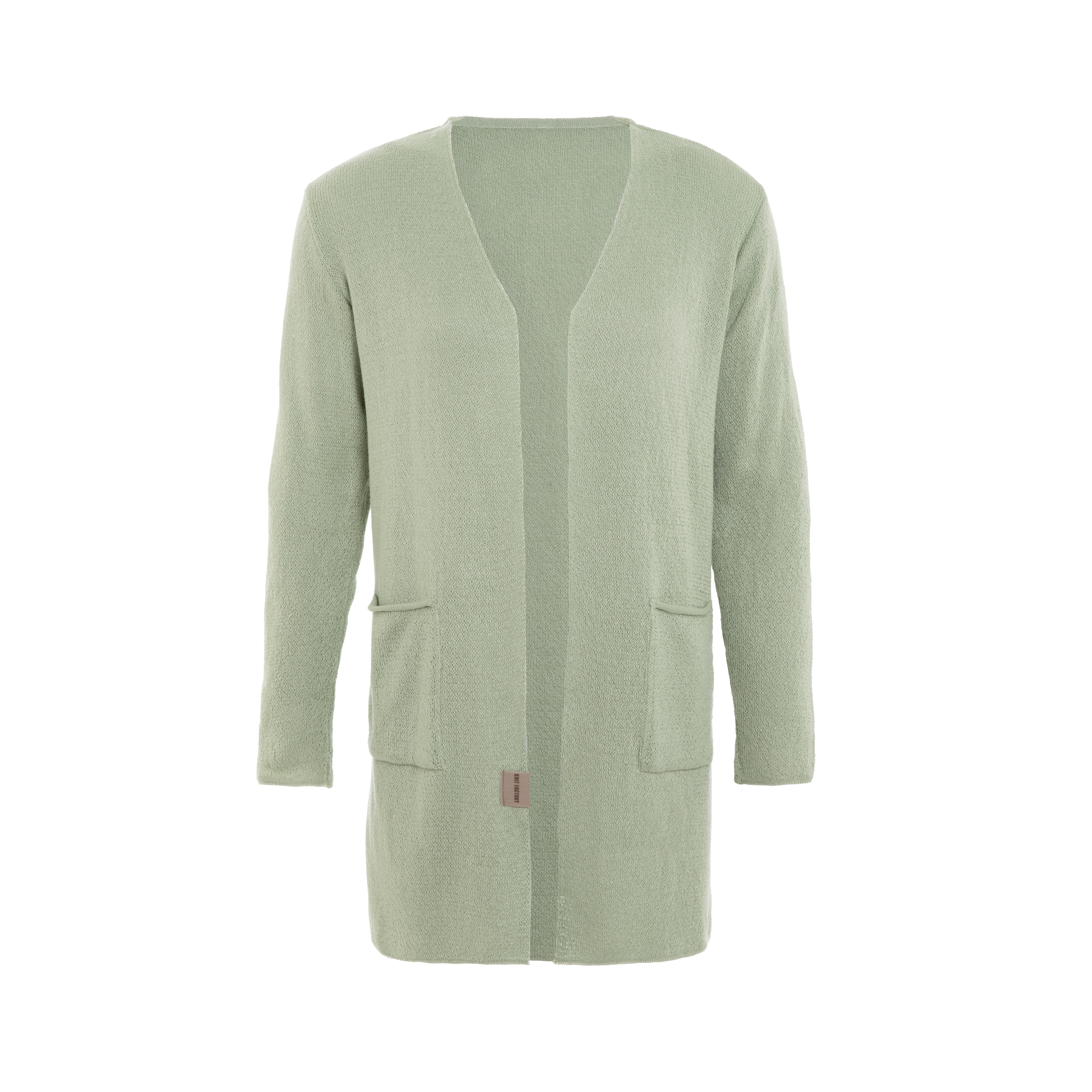 Ella Gebreid Vest Sage Green - 40/42