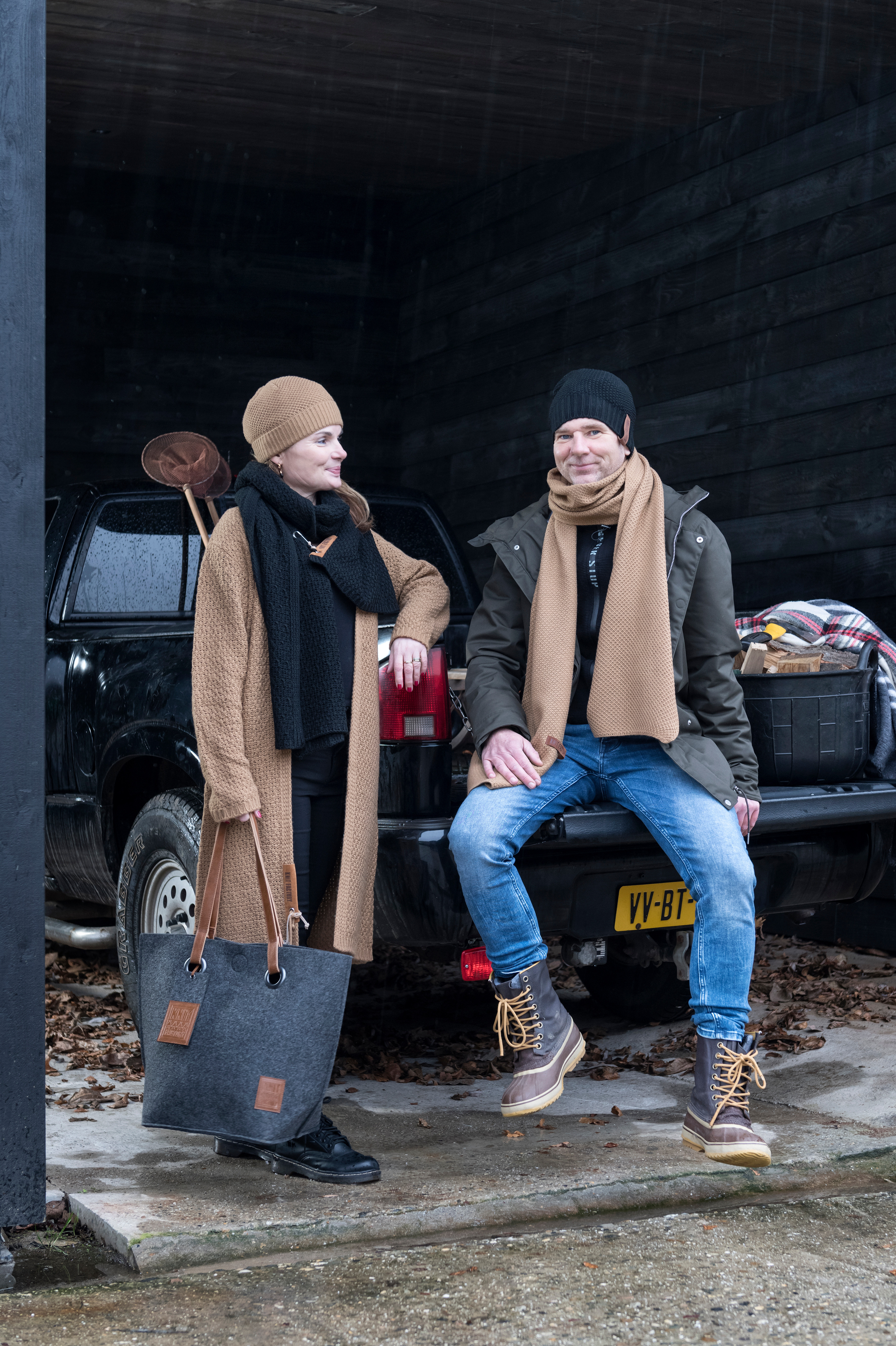 Luna Lange Strickjacke New Camel - 36/38