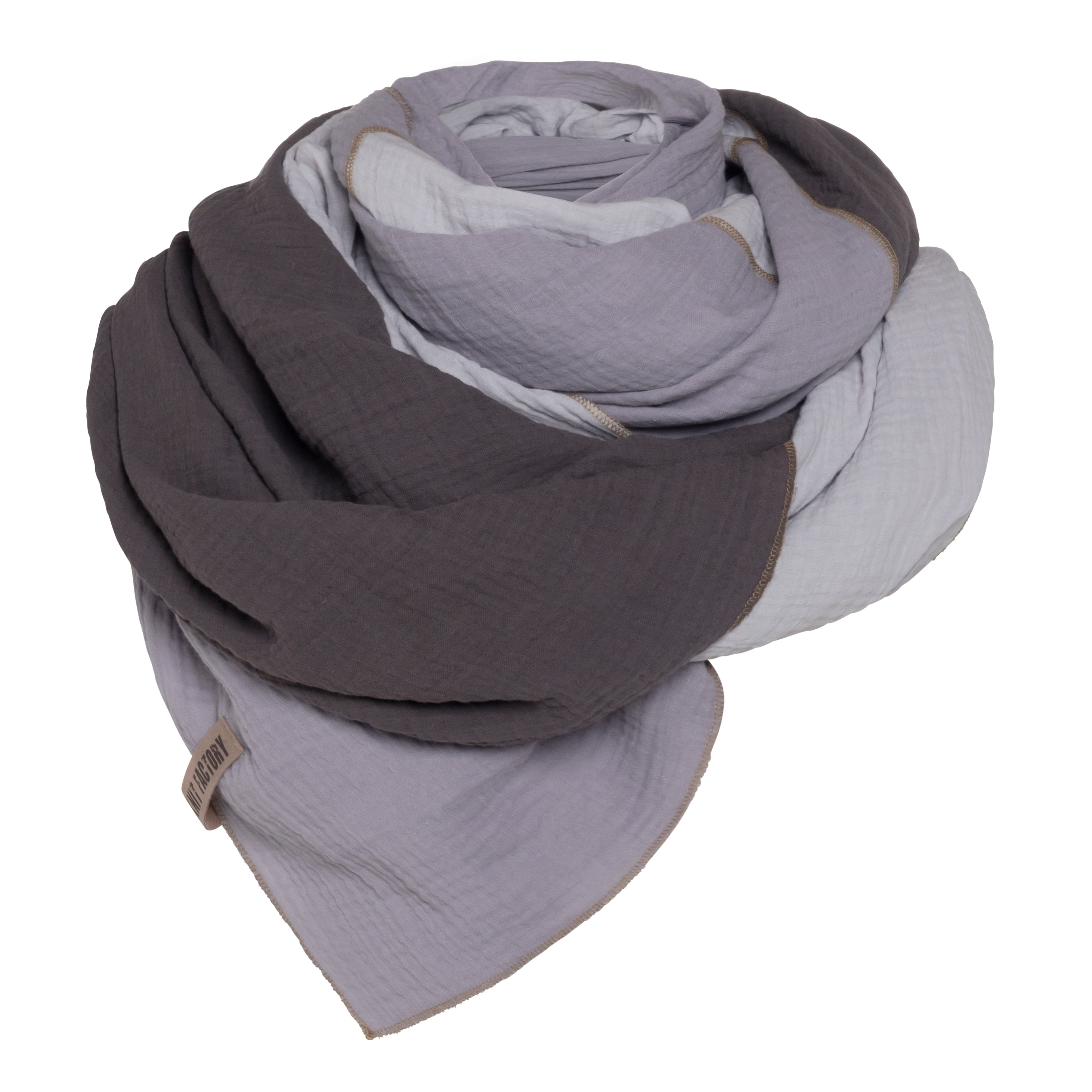Fay Pareo - XL Scarf - Beach cloth Anthracite/Grey Fay Pareo - XL Scarf - Beach cloth Anthracite/Grey