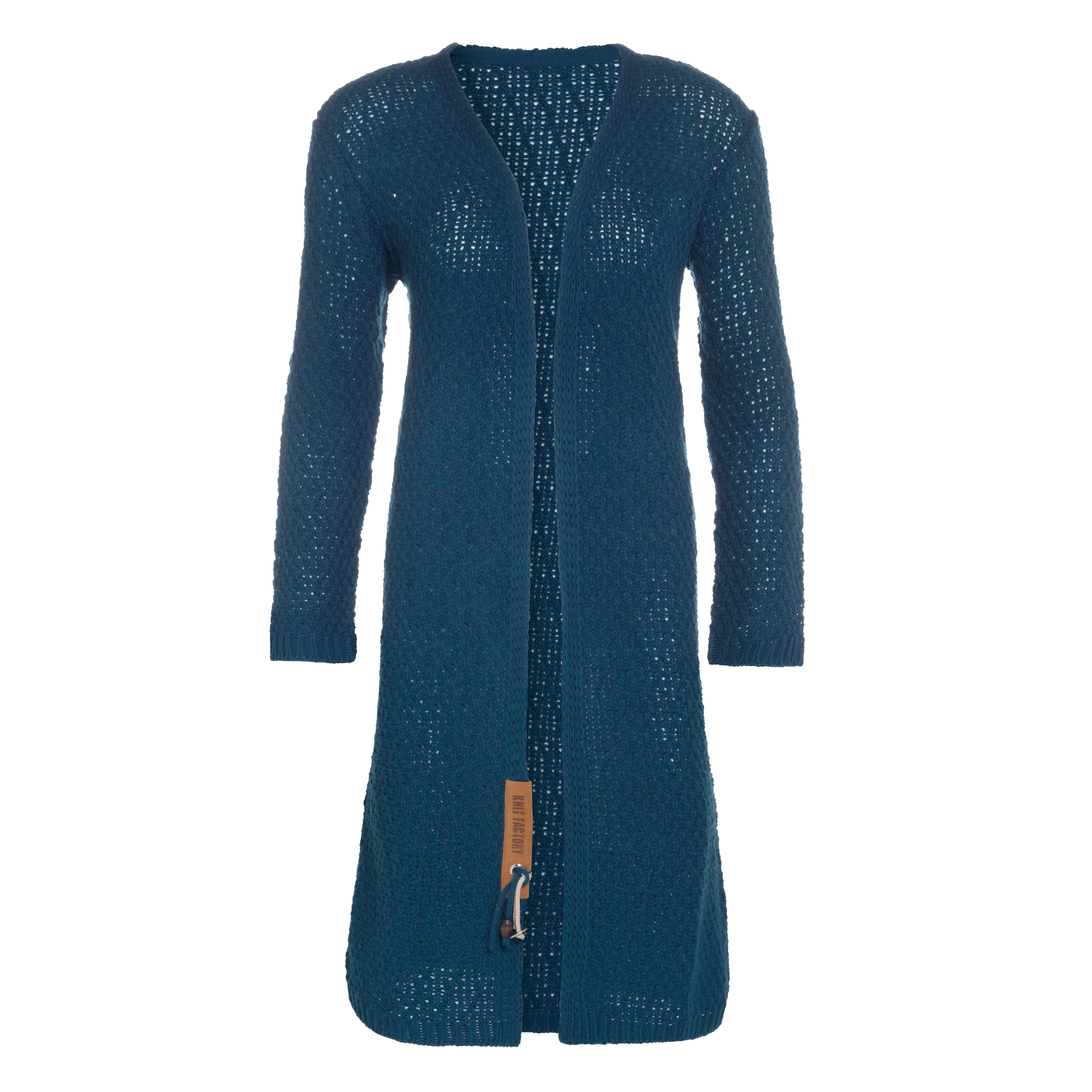 Luna Long Knitted Cardigan Petrol - 50/52