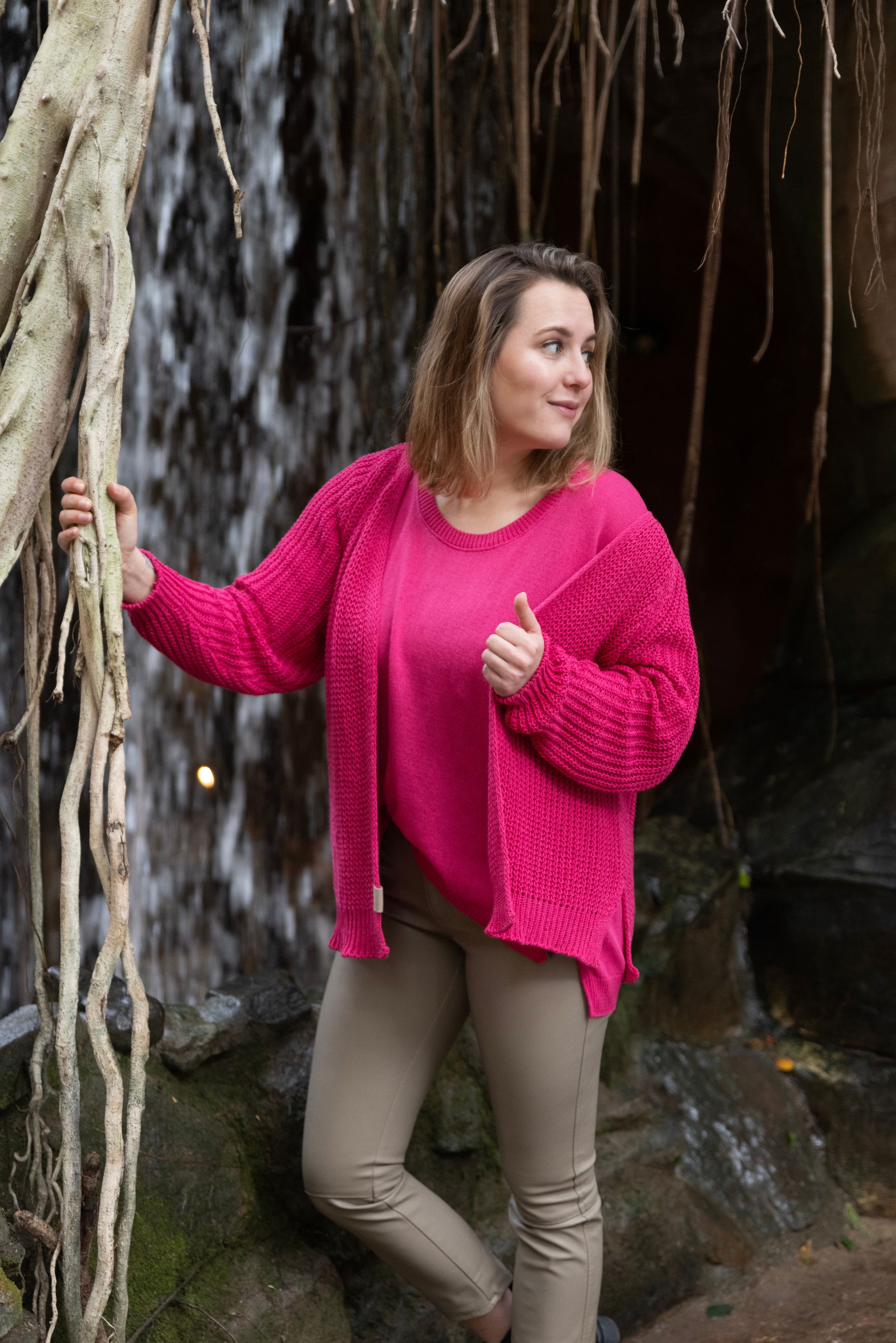 Daisy Kurze Strickjacke Schwarz - 40/42