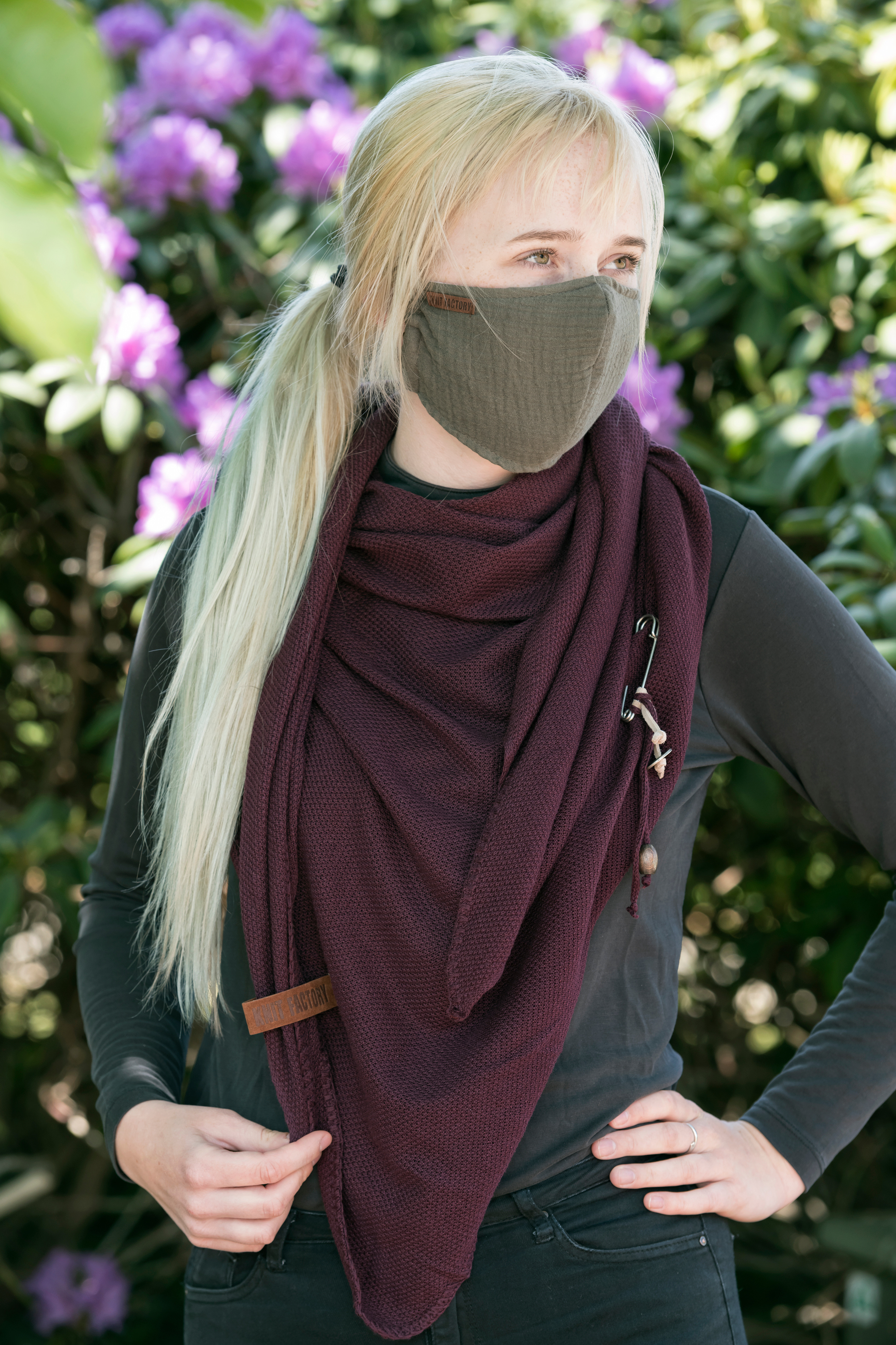 Lola Omslagdoek Aubergine