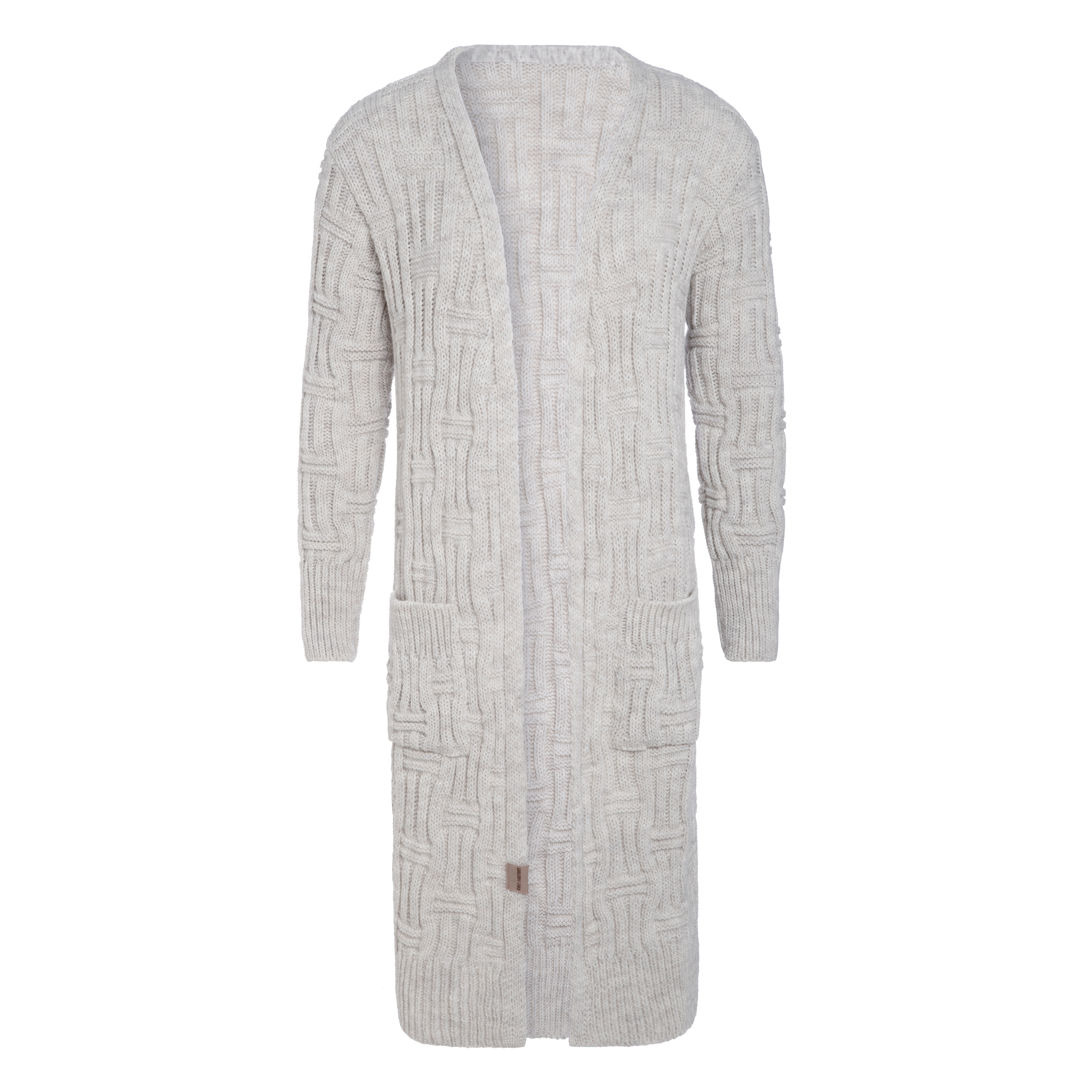 Bobby Lang Gebreid Vest Beige - 40/42 - Met steekzakken Bobby Lang Gebreid Vest Beige - 40/42 - Met steekzakken