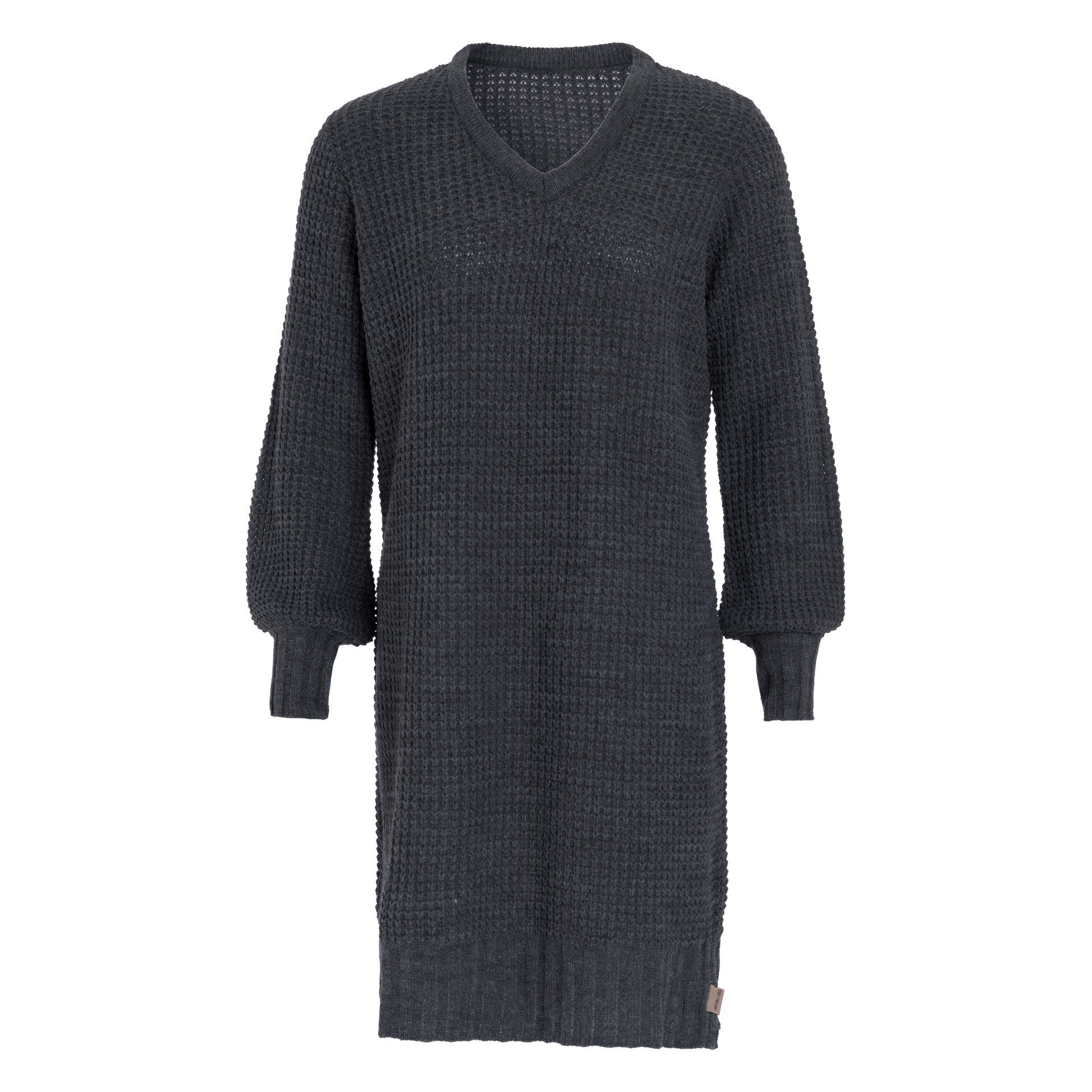 Robin Knitted Dress Anthracite - 40/42 - V-Neck