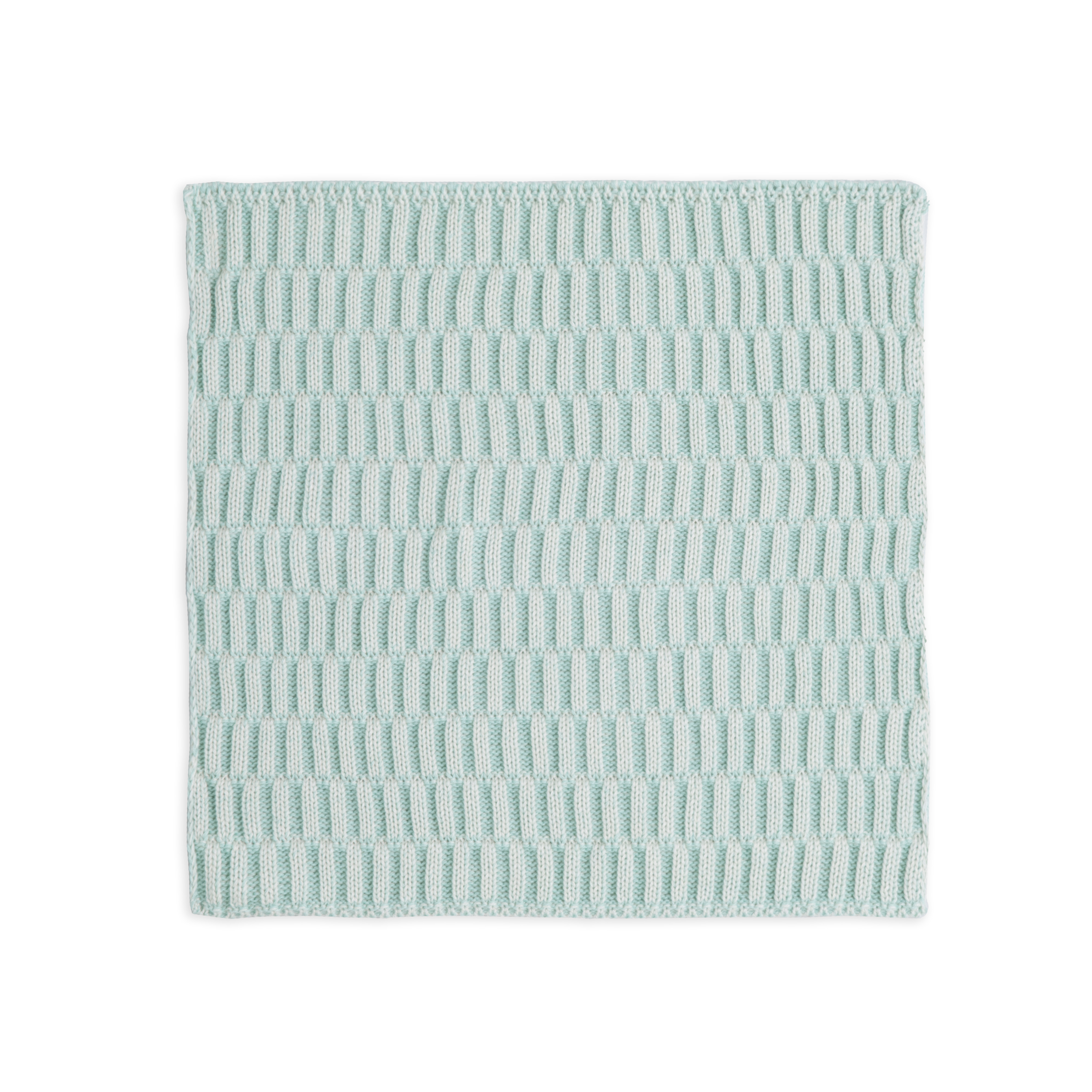 Dishcloth Block Ecru/Mint