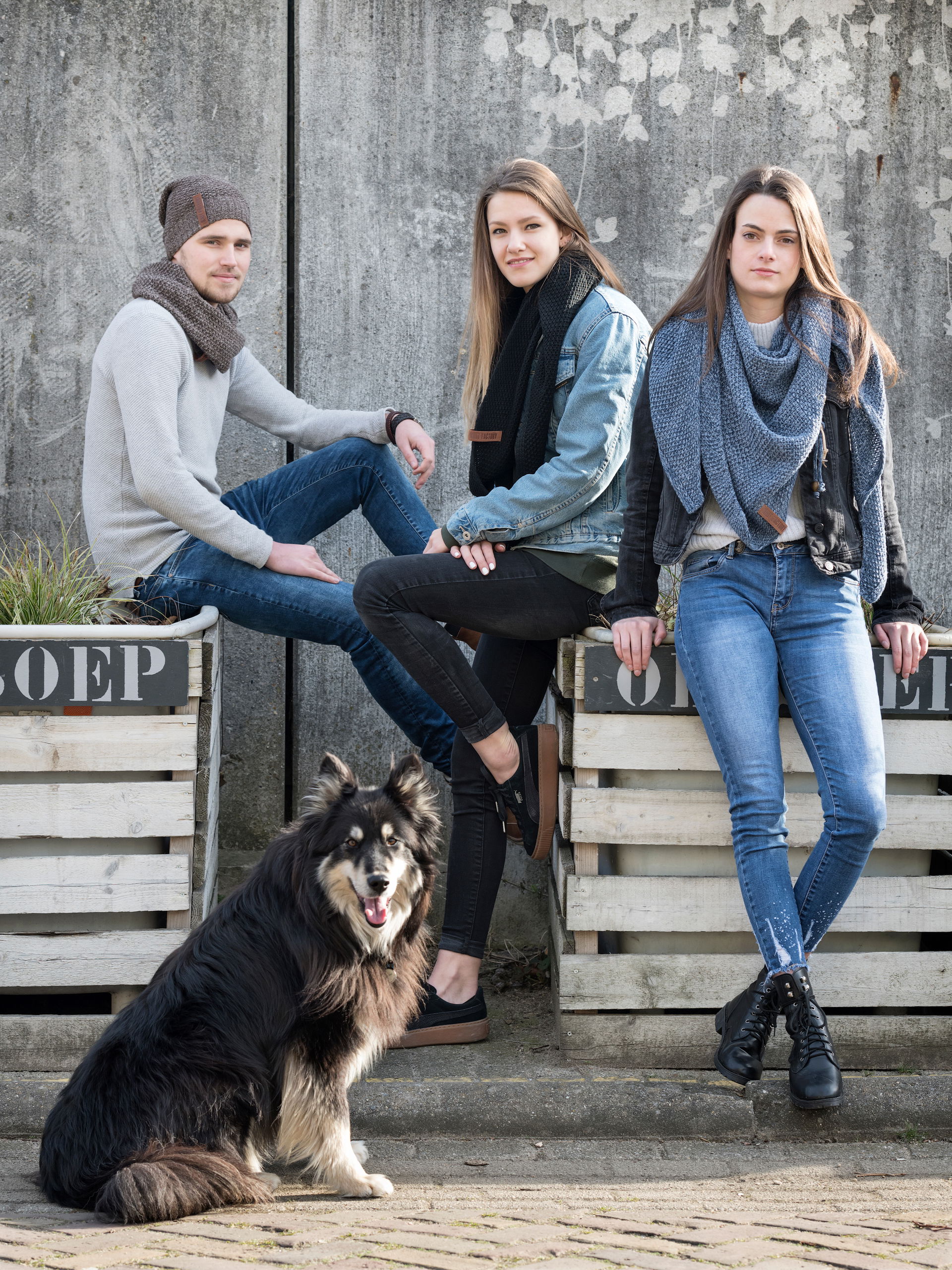 Coco Dreiecksschal Schwarz