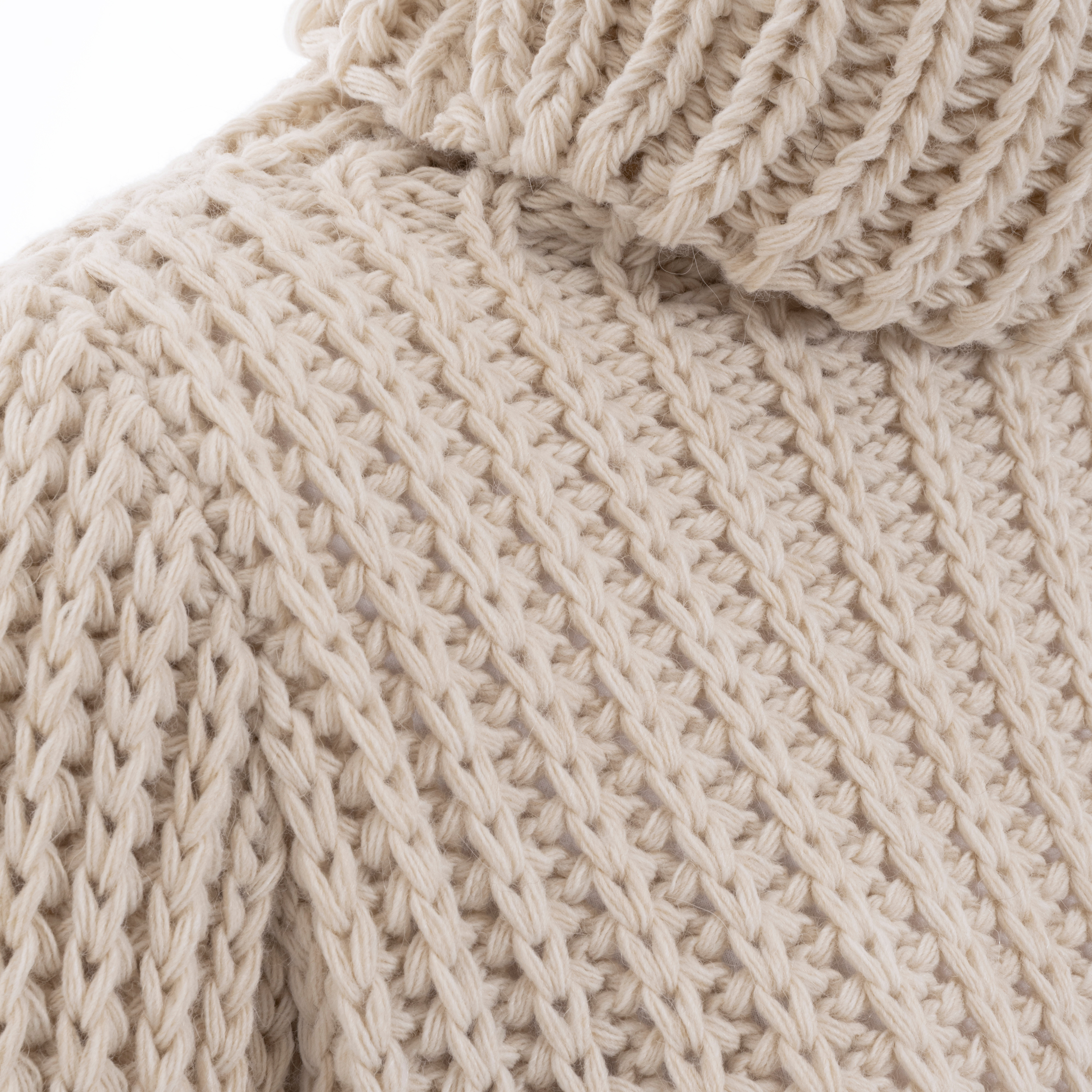 Kris Turtleneck Pullover Beige - 36/38