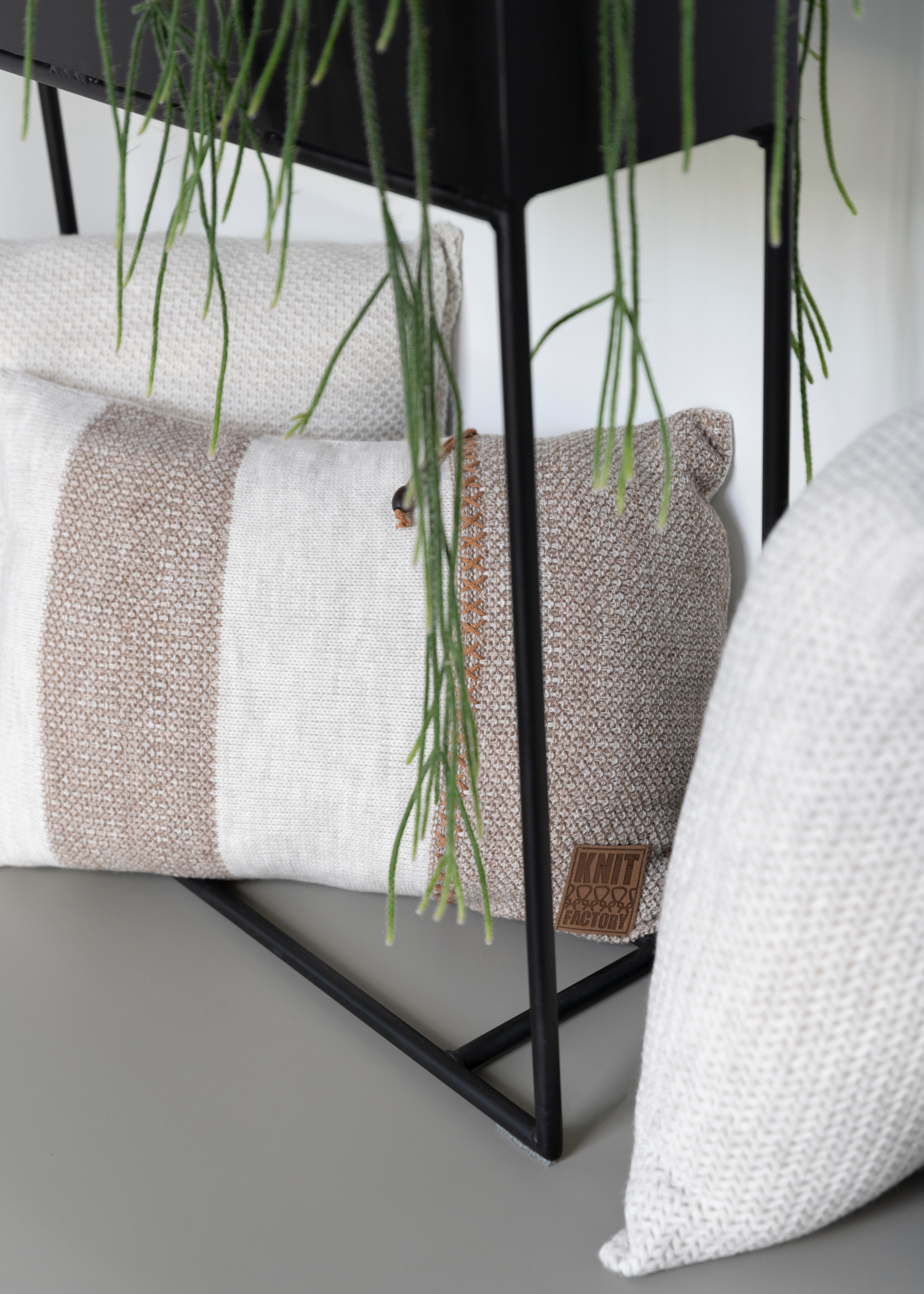 Roxx Cushion Beige/Marron - 60x40
