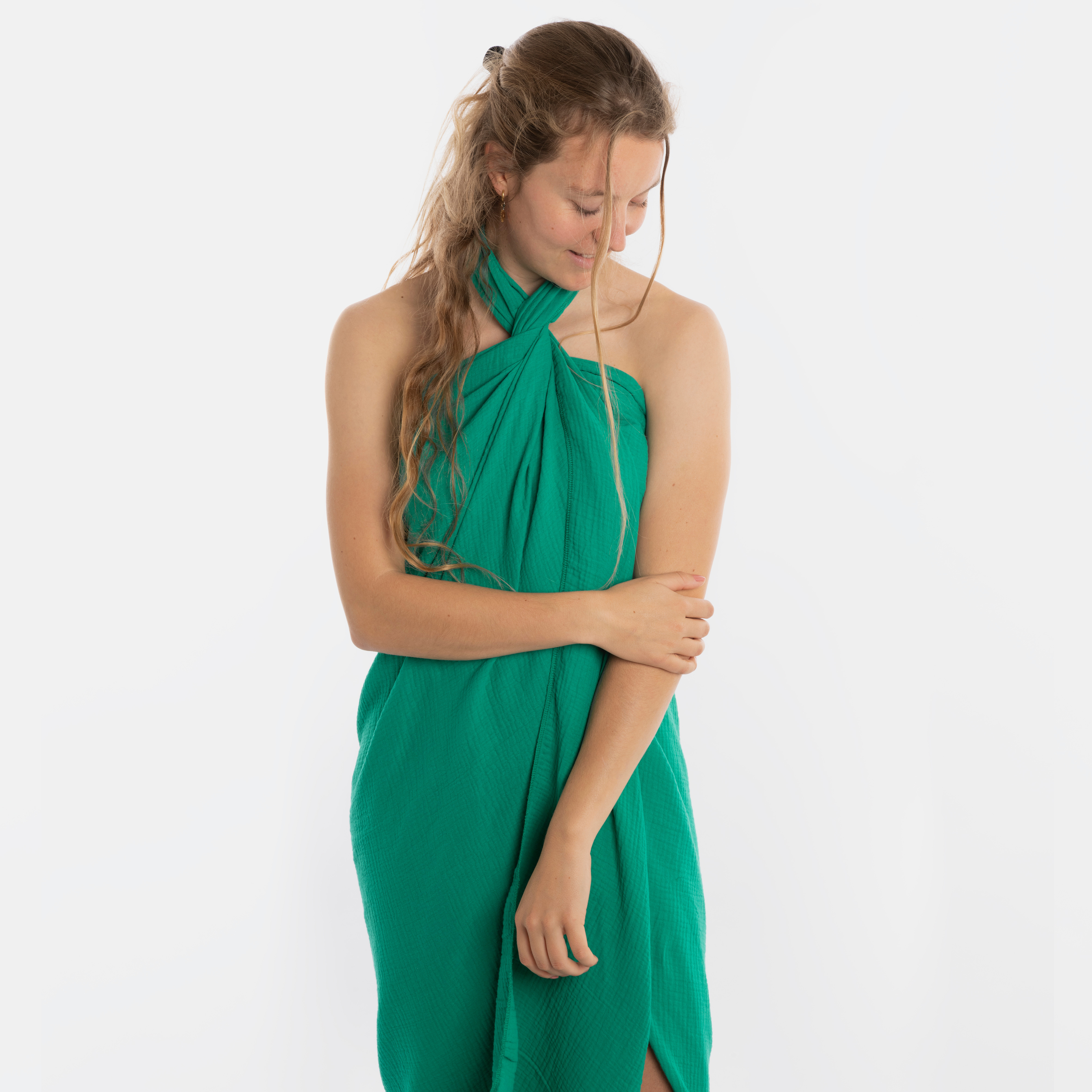 Liv Pareo - XL Musselintuch - Strandtuch Bright Green