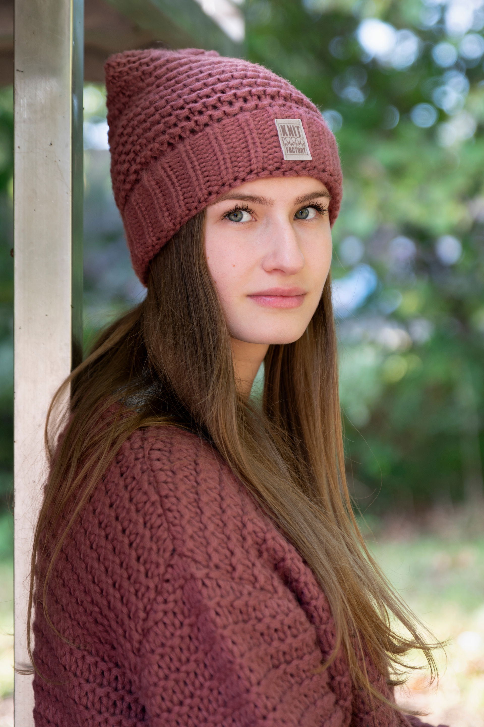 Alex lange Strickjacke Stone Red - 40/42