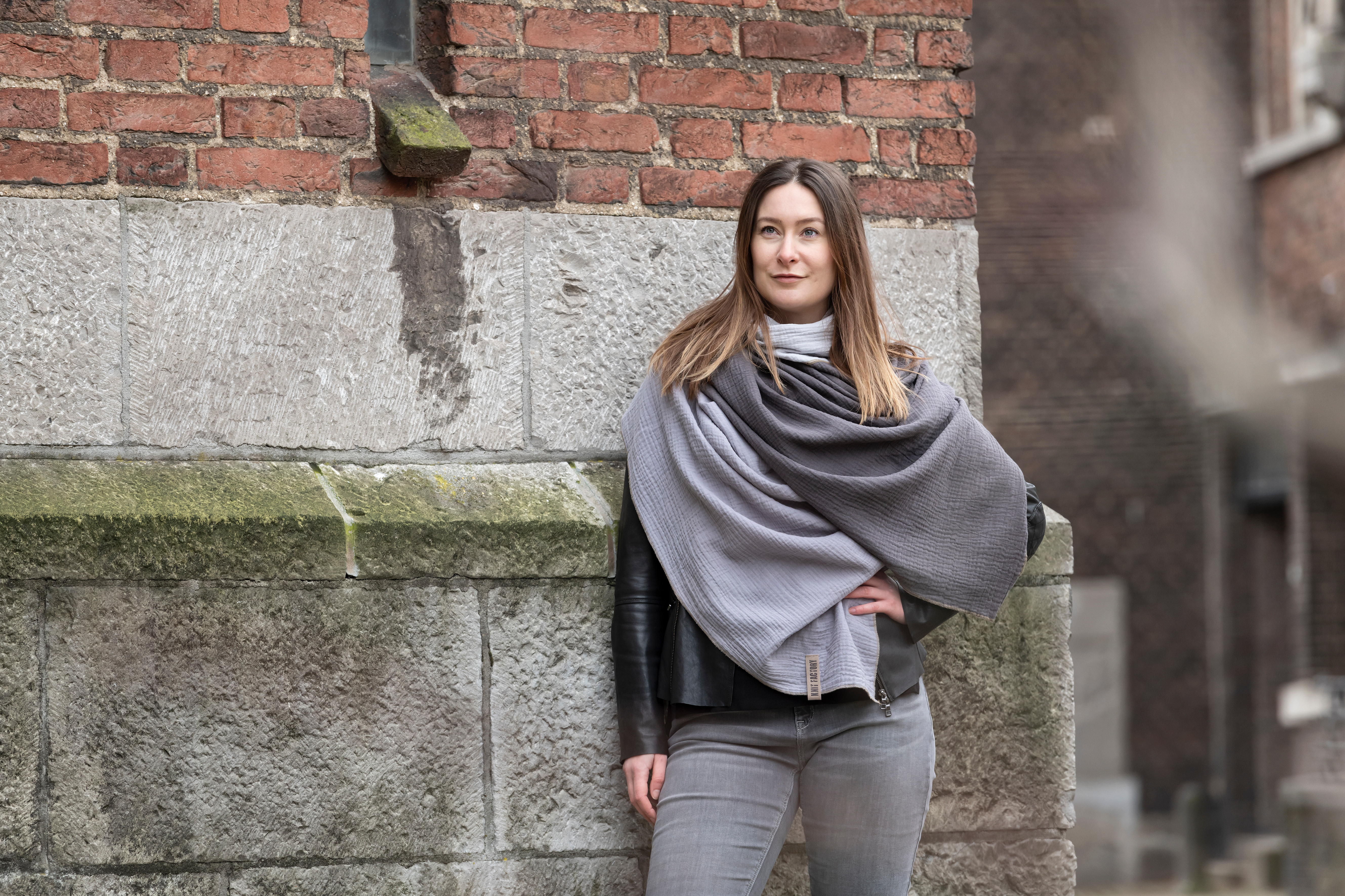 Fay Pareo - XL Musselintuch - Strandtuch Jeans/Indigo